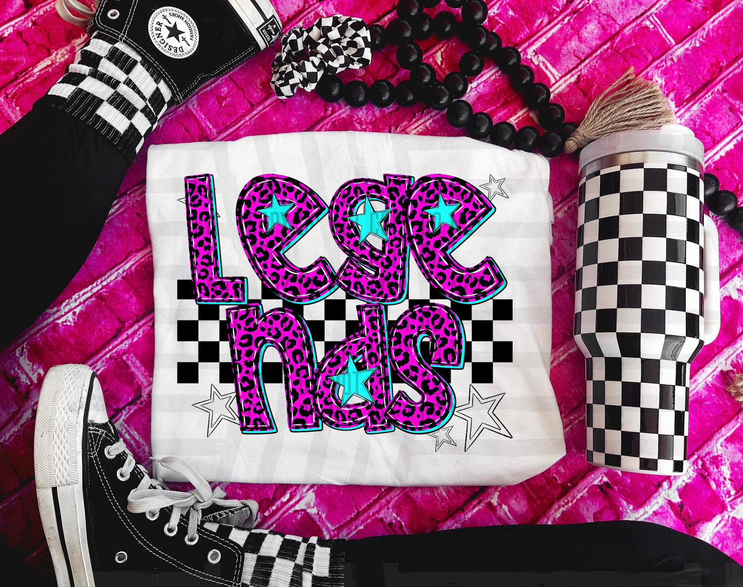 Pink checks - Dropdown + CUSTOM - Digital Download 300DPI PNG FILE