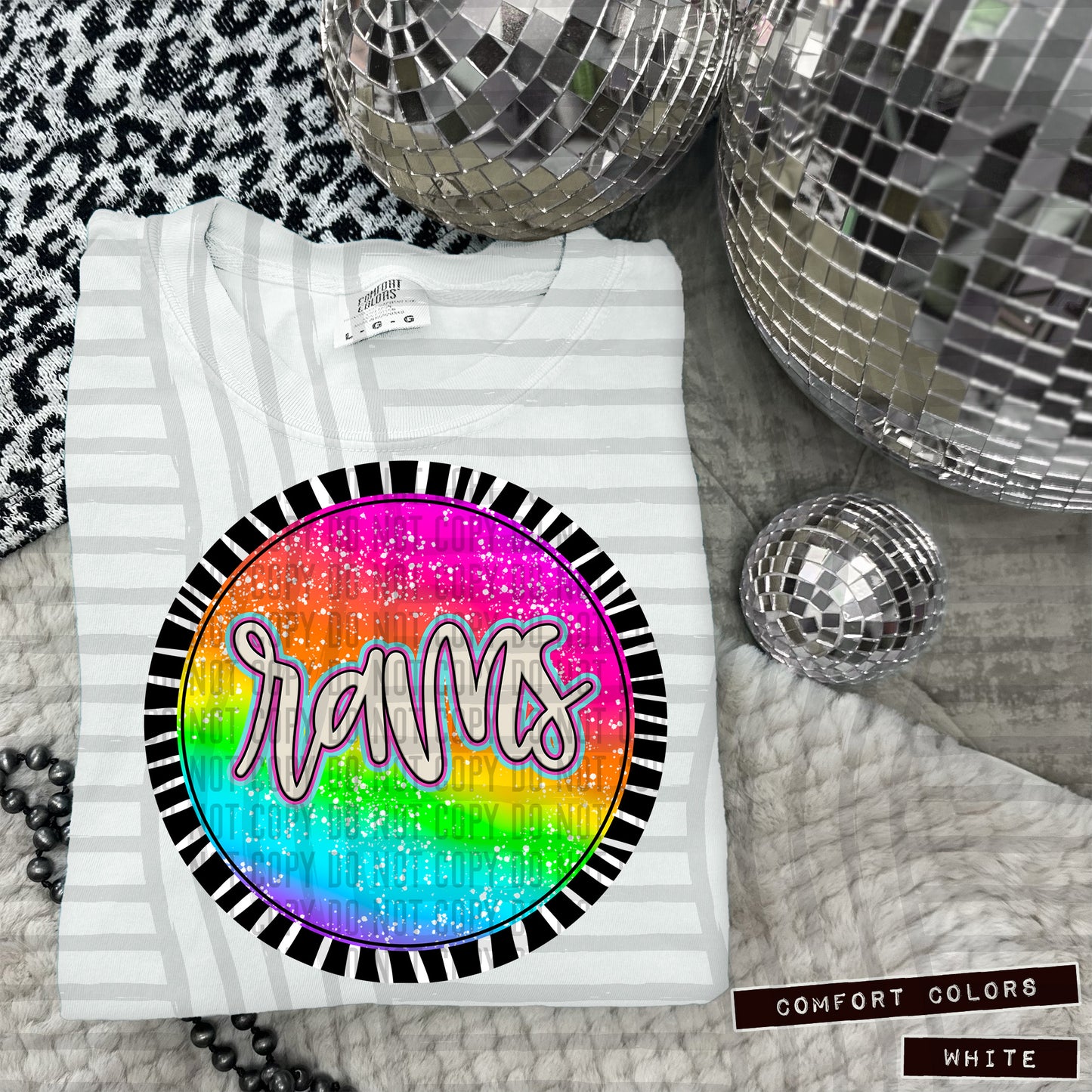 Rainbow Splatter Circles Mascots - Digital Download 300DPI PNG FILE