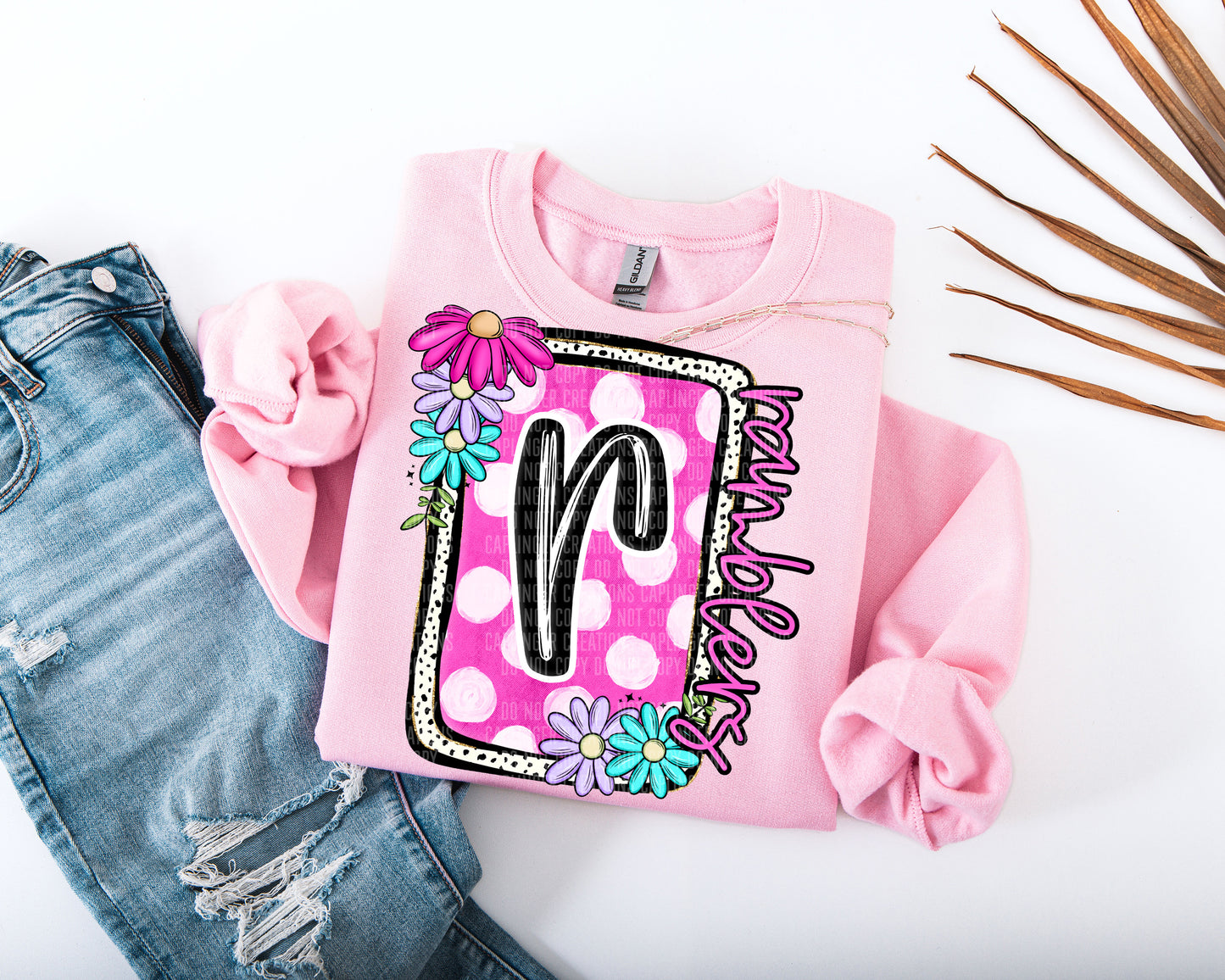 Floral bloom - Dropdown + CUSTOM Digital Download 300DPI PNG FILE