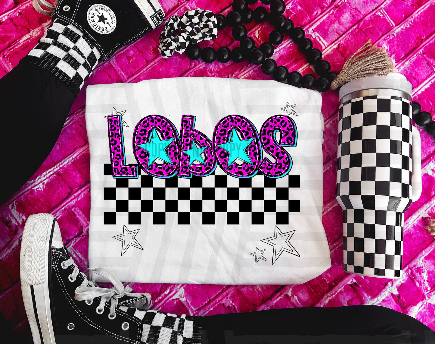 Pink checks - Dropdown + CUSTOM - Digital Download 300DPI PNG FILE