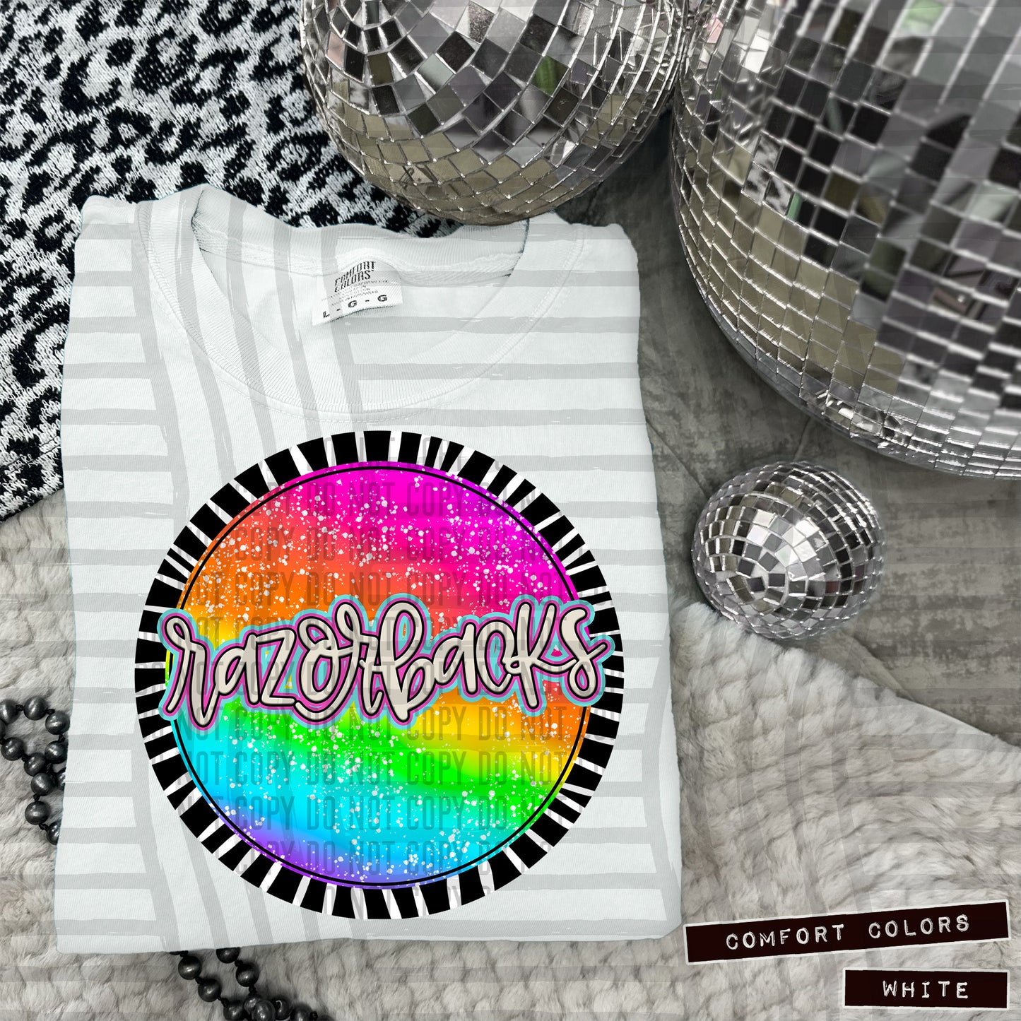 Rainbow Splatter Circles Mascots - Digital Download 300DPI PNG FILE