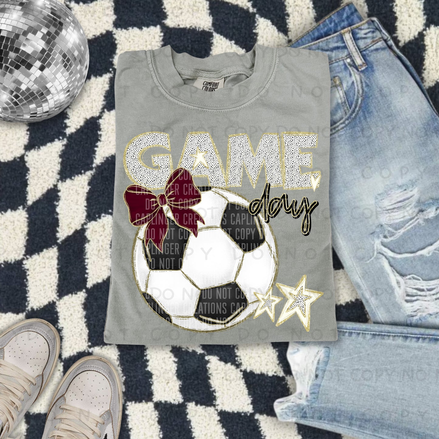 Game Day Soccer - Color Dropdown Digital Download 300DPI PNG FILE