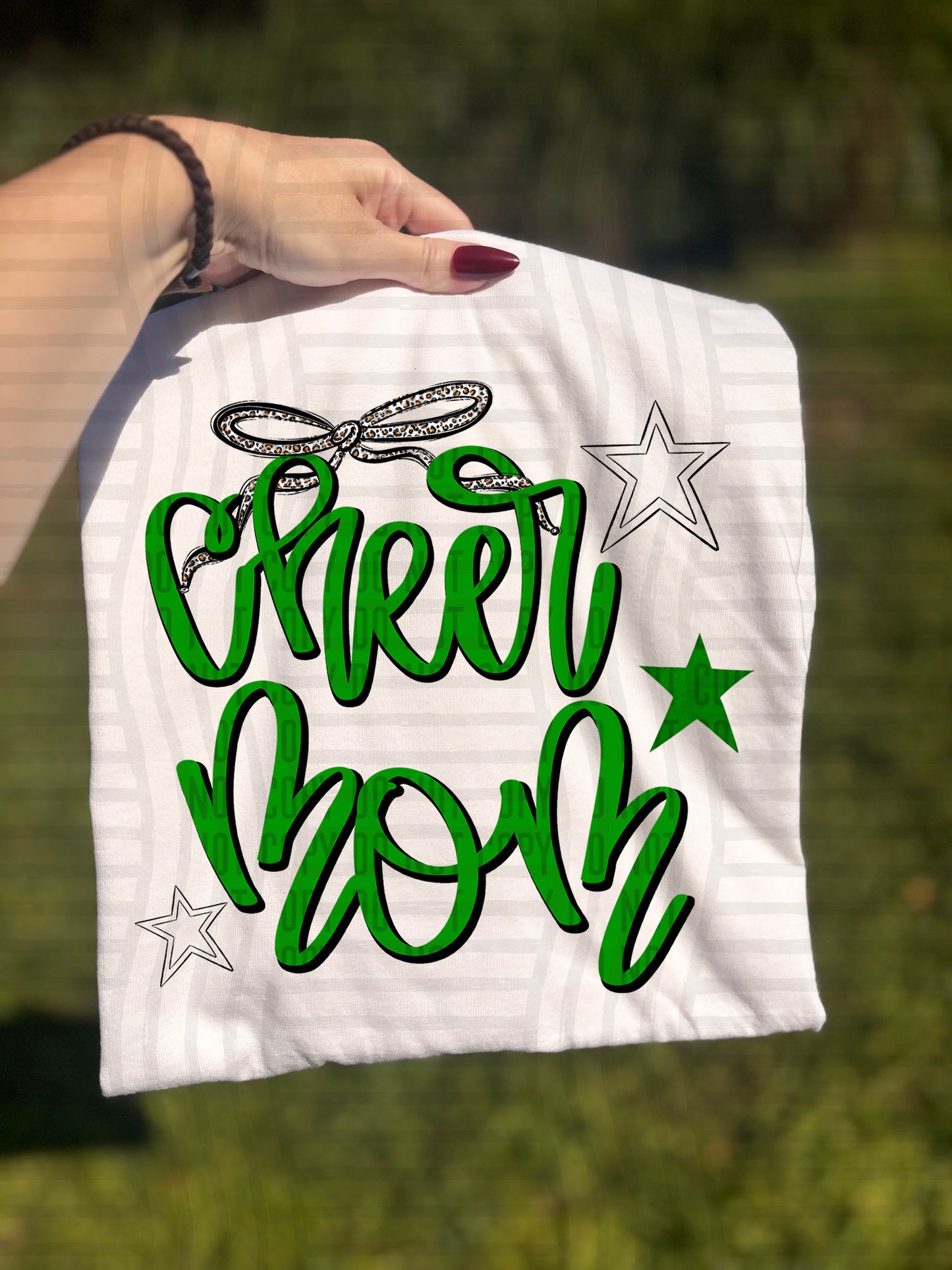 Cheer Mom - Color Dropdown - Digital Download 300DPI PNG FILE