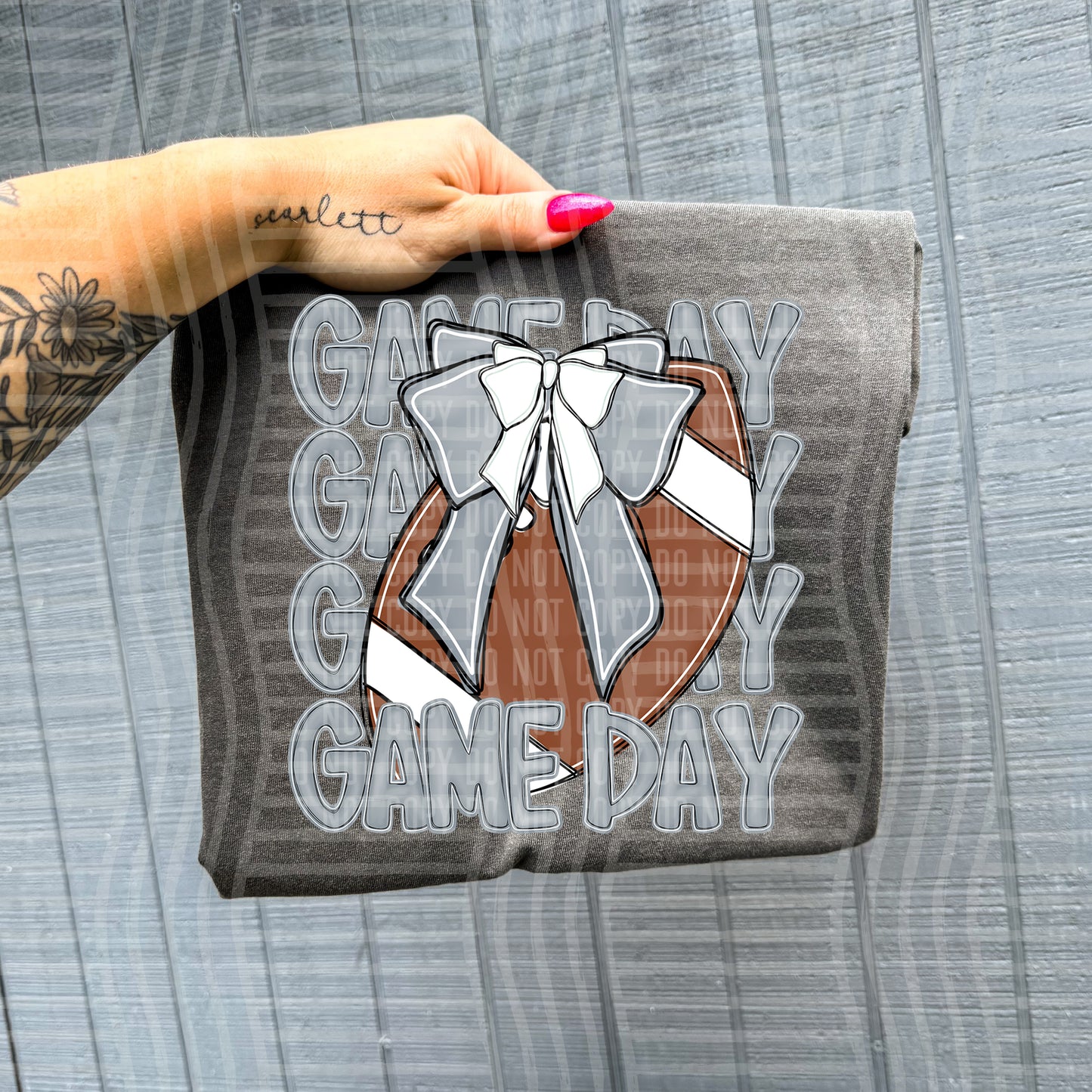 FOOTBALL - GAME DAY - Color Dropdown Digital Download 300DPI PNG FILE