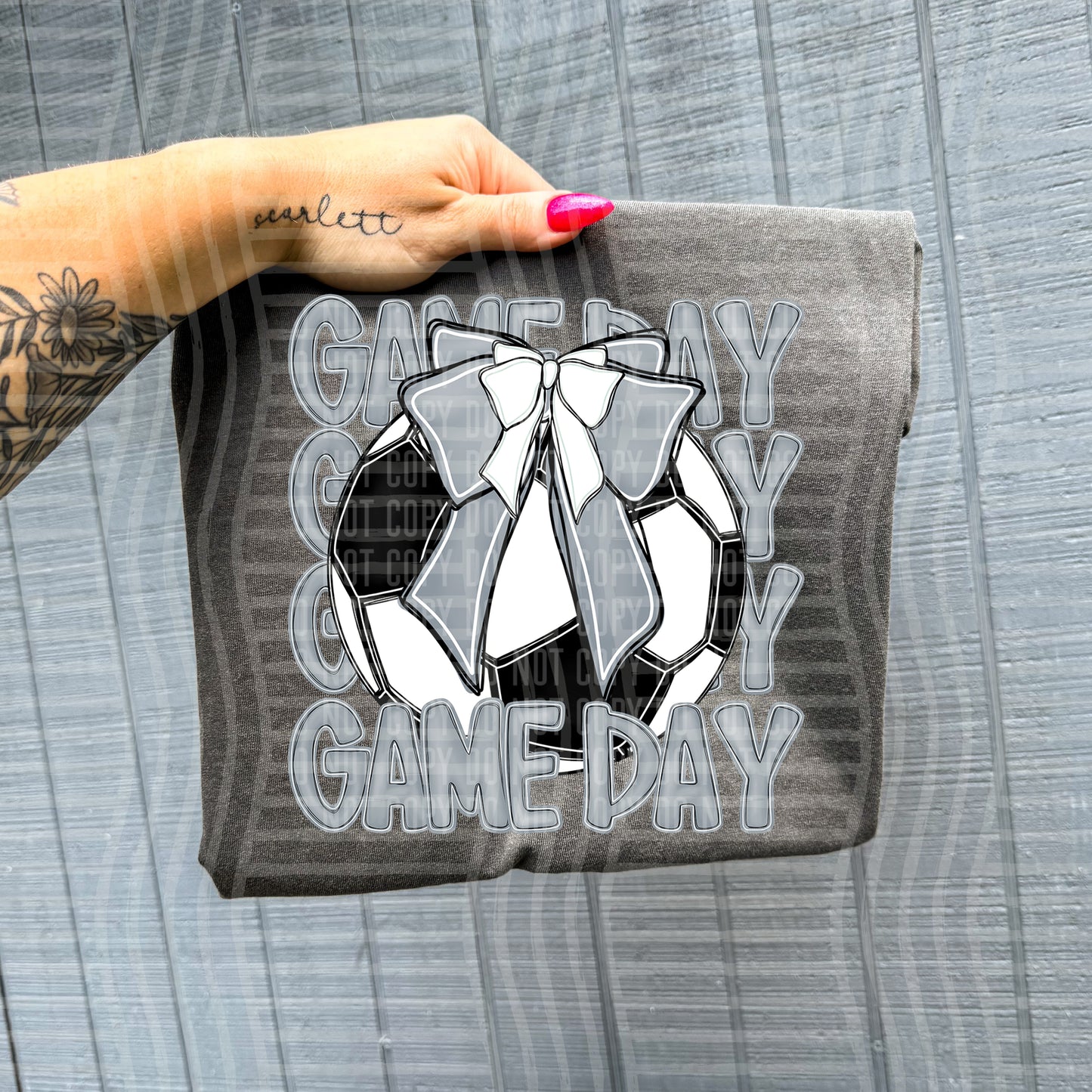 SOCCER - GAME DAY - Color Dropdown Digital Download 300DPI PNG FILE