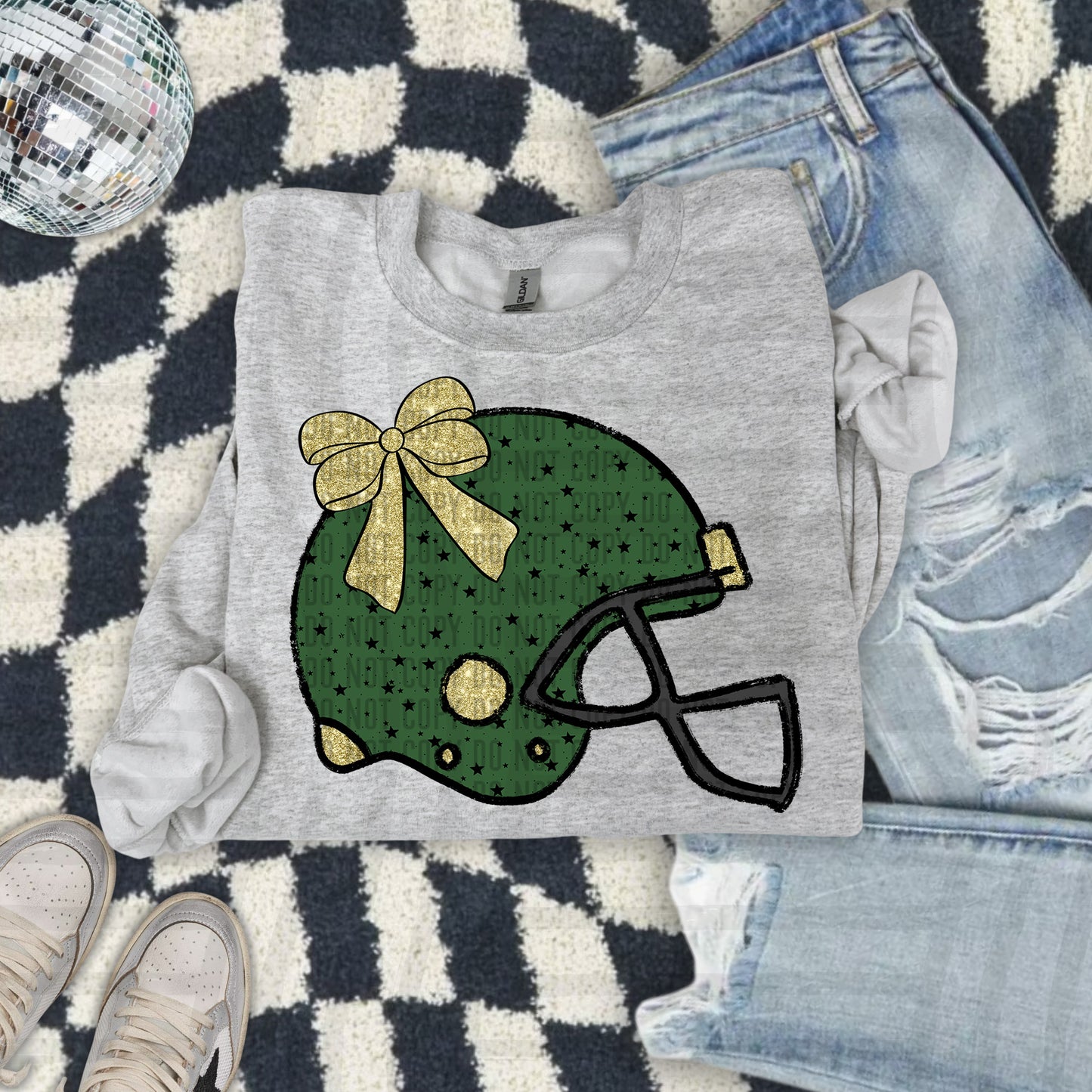 Football w/gold accents - Choose your color - Digital Download 300DPI PNG FILE
