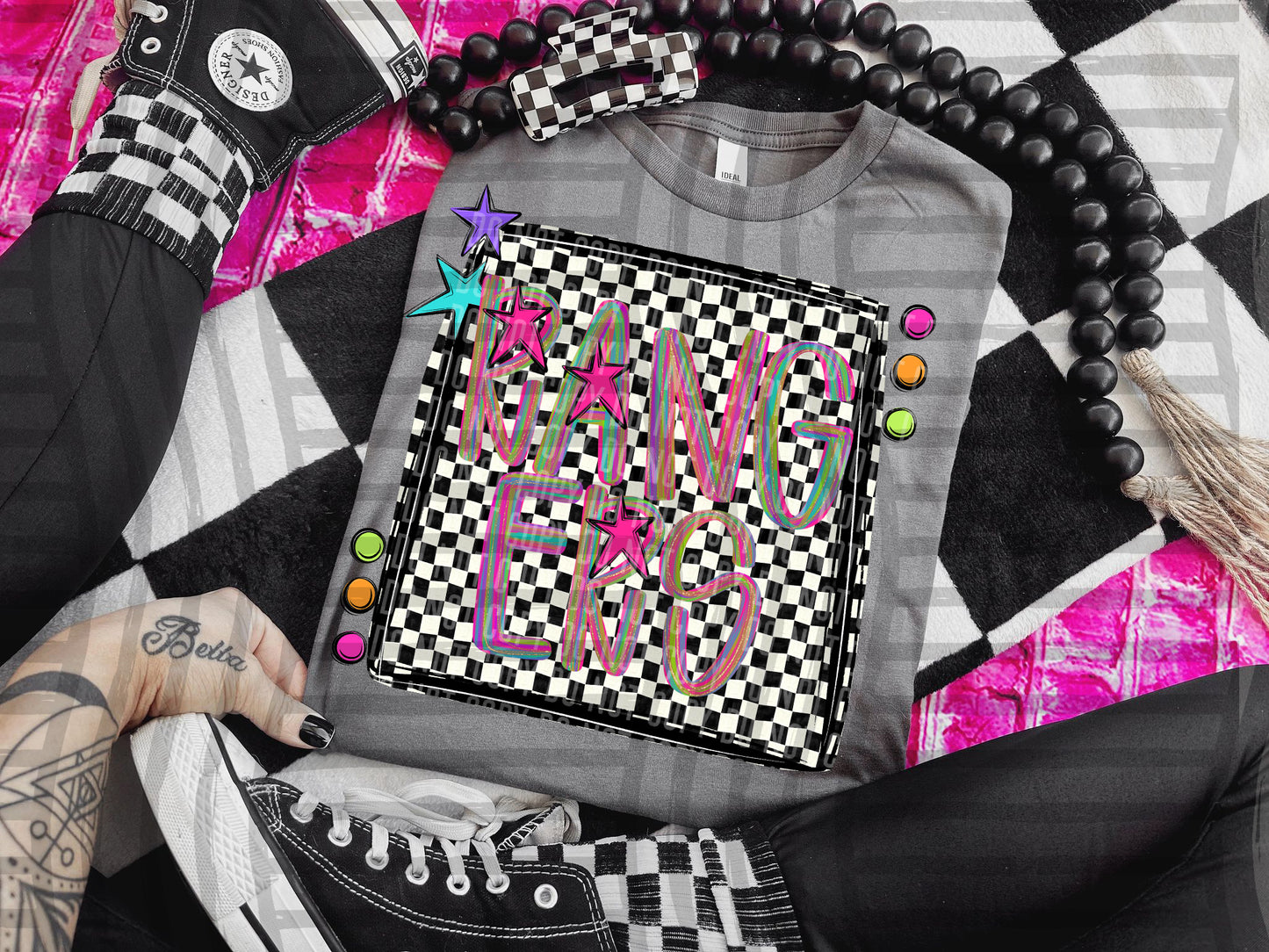 Pink Brushstrokes Preppy - Dropdown + CUSTOM- Digital Download 300DPI PNG FILE