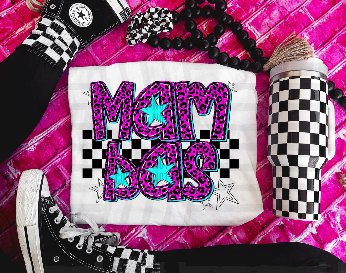 Pink checks - Dropdown + CUSTOM - Digital Download 300DPI PNG FILE