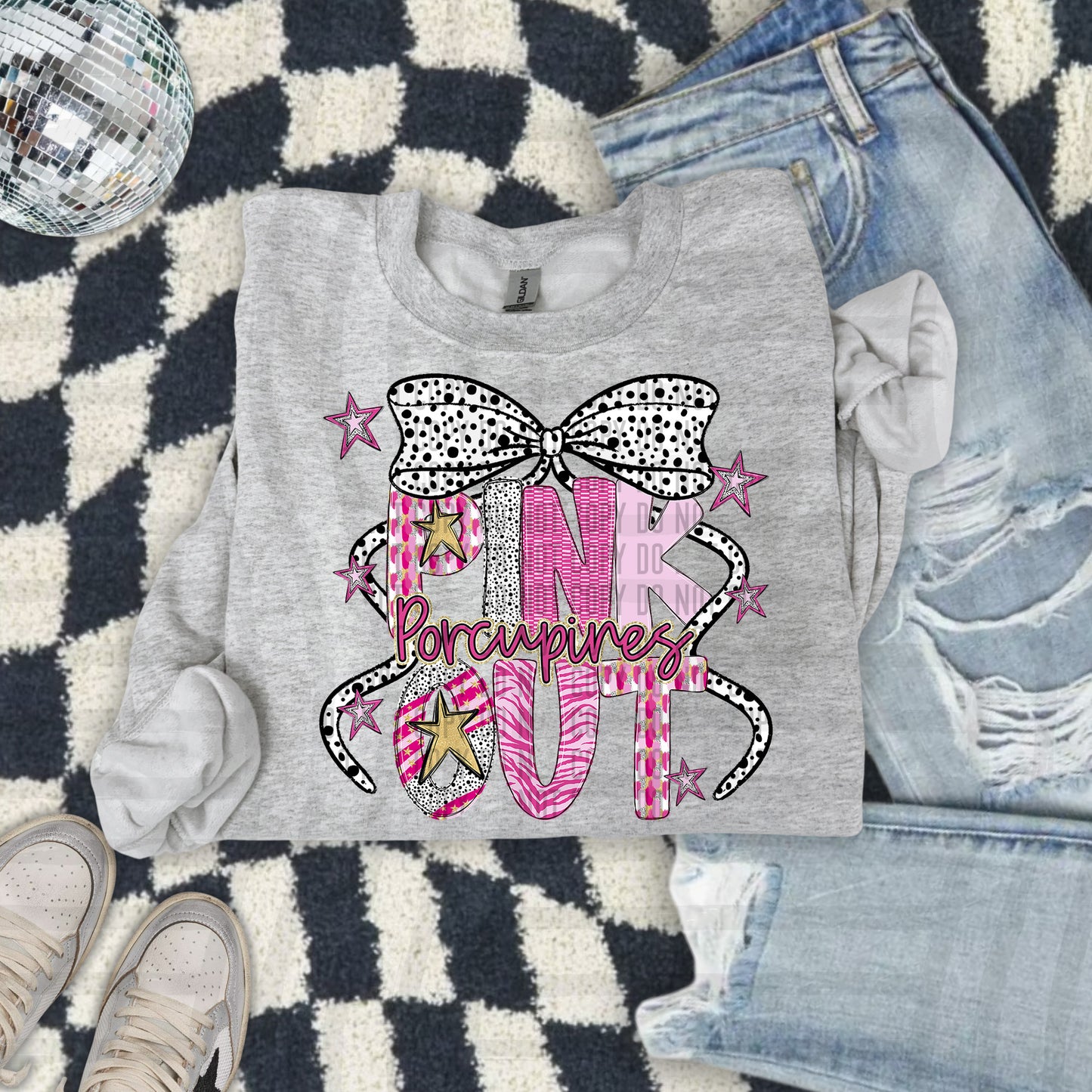 Pink Out Gold - Dropdown + CUSTOM - Digital Download 300DPI PNG FILE