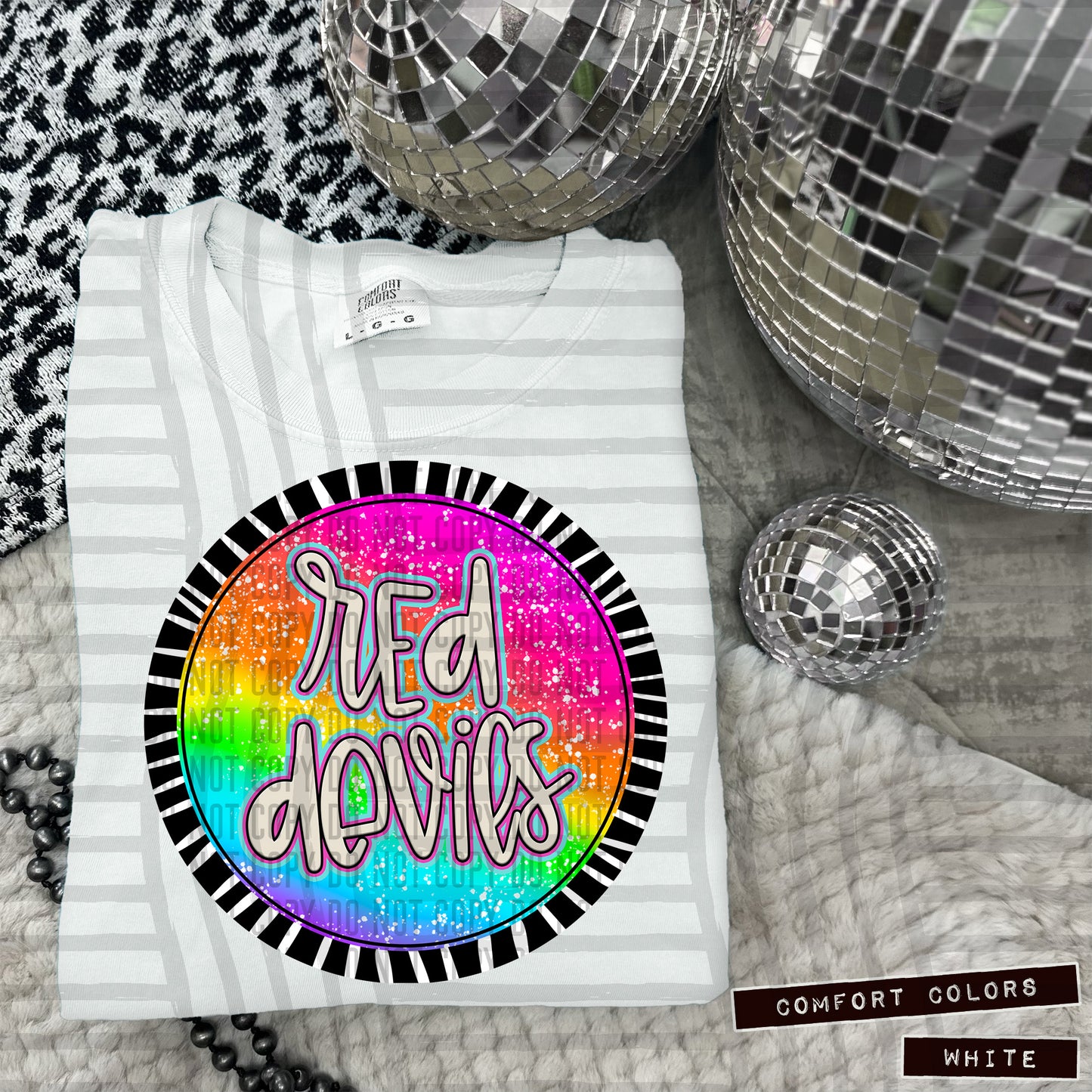 Rainbow Splatter Circles Mascots - Digital Download 300DPI PNG FILE