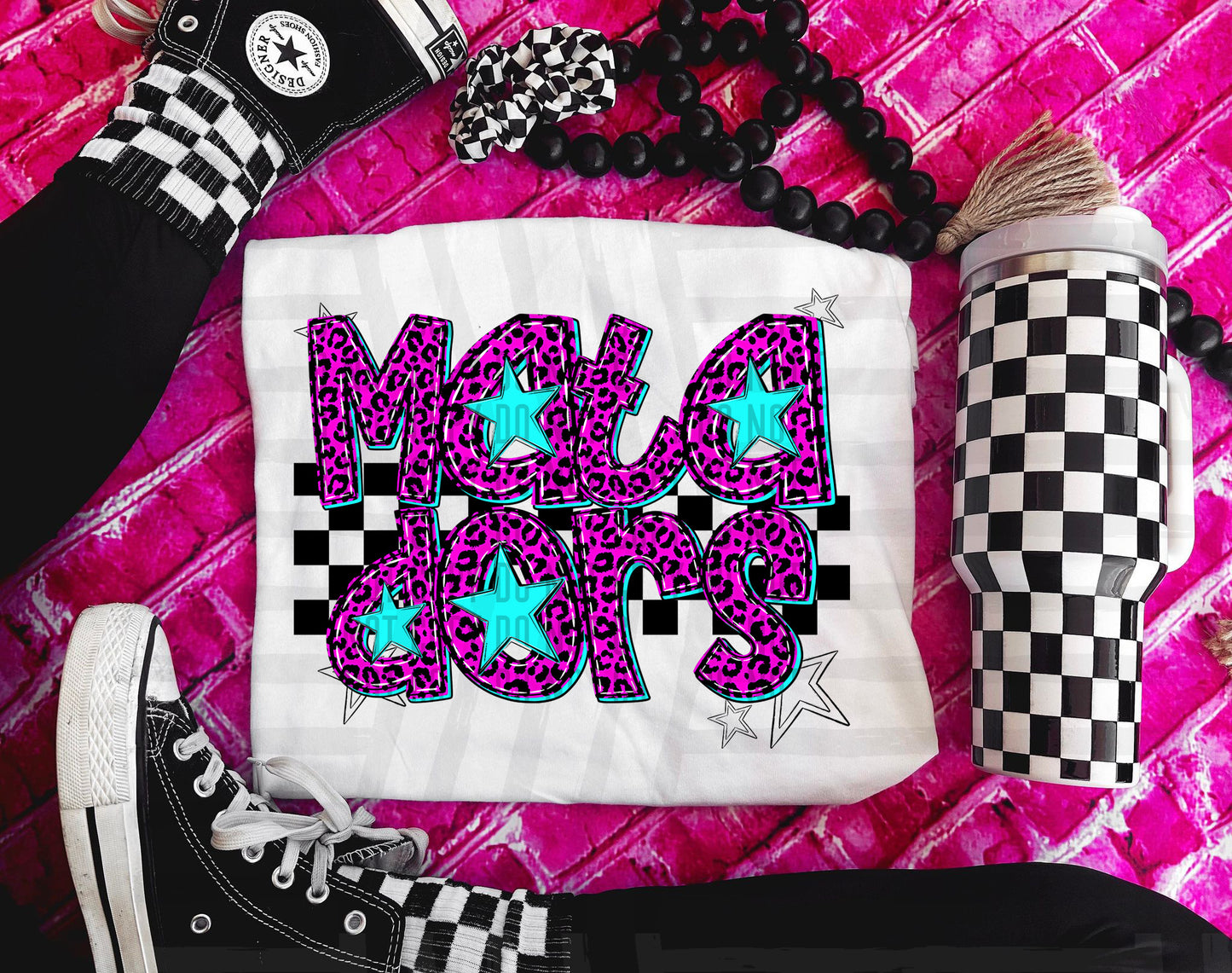 Pink checks - Dropdown + CUSTOM - Digital Download 300DPI PNG FILE