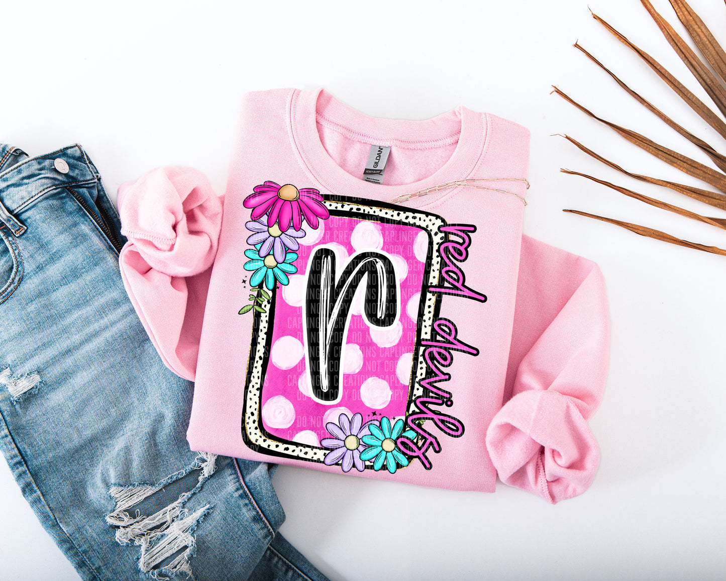 Floral bloom - Dropdown + CUSTOM Digital Download 300DPI PNG FILE