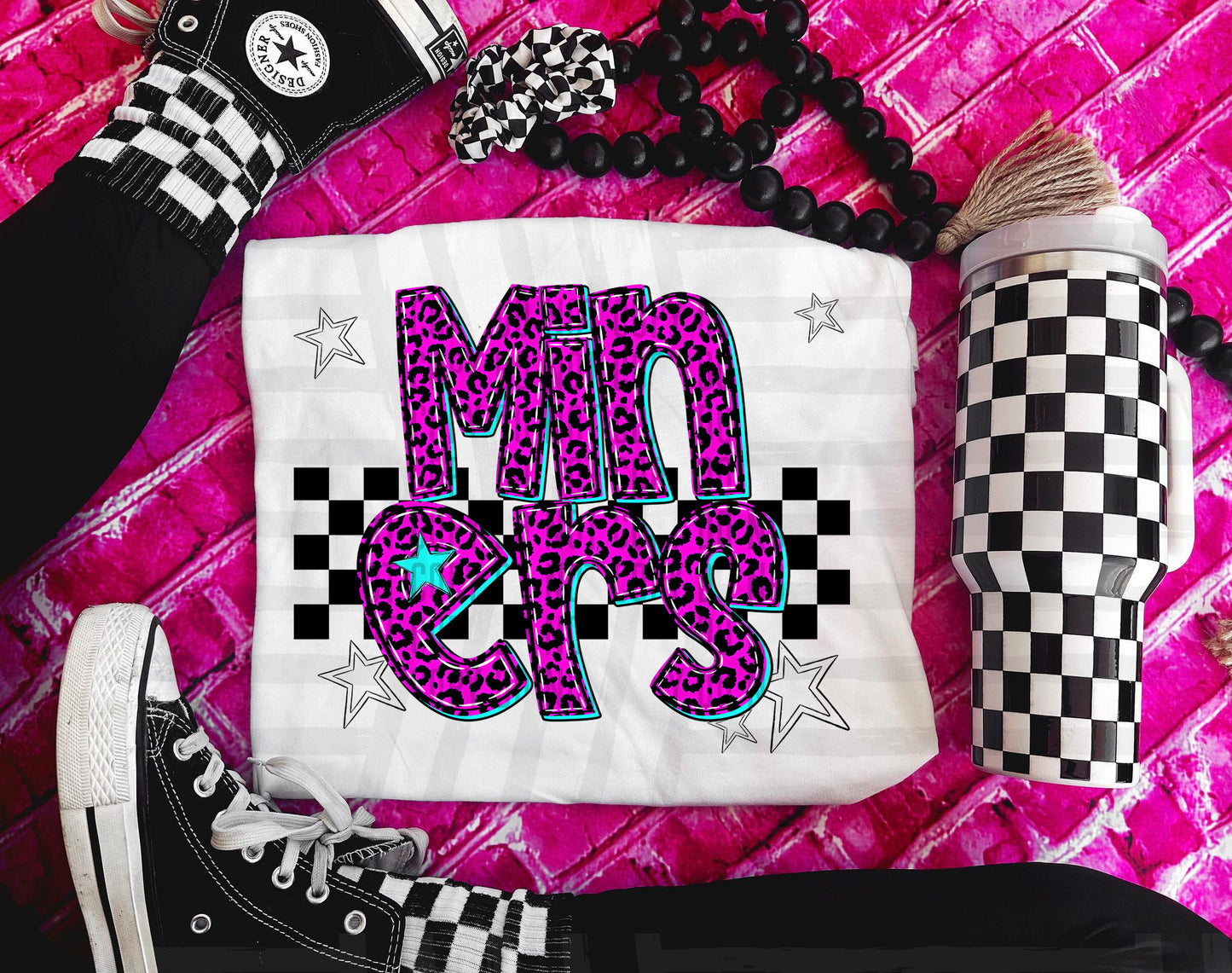 Pink checks - Dropdown + CUSTOM - Digital Download 300DPI PNG FILE