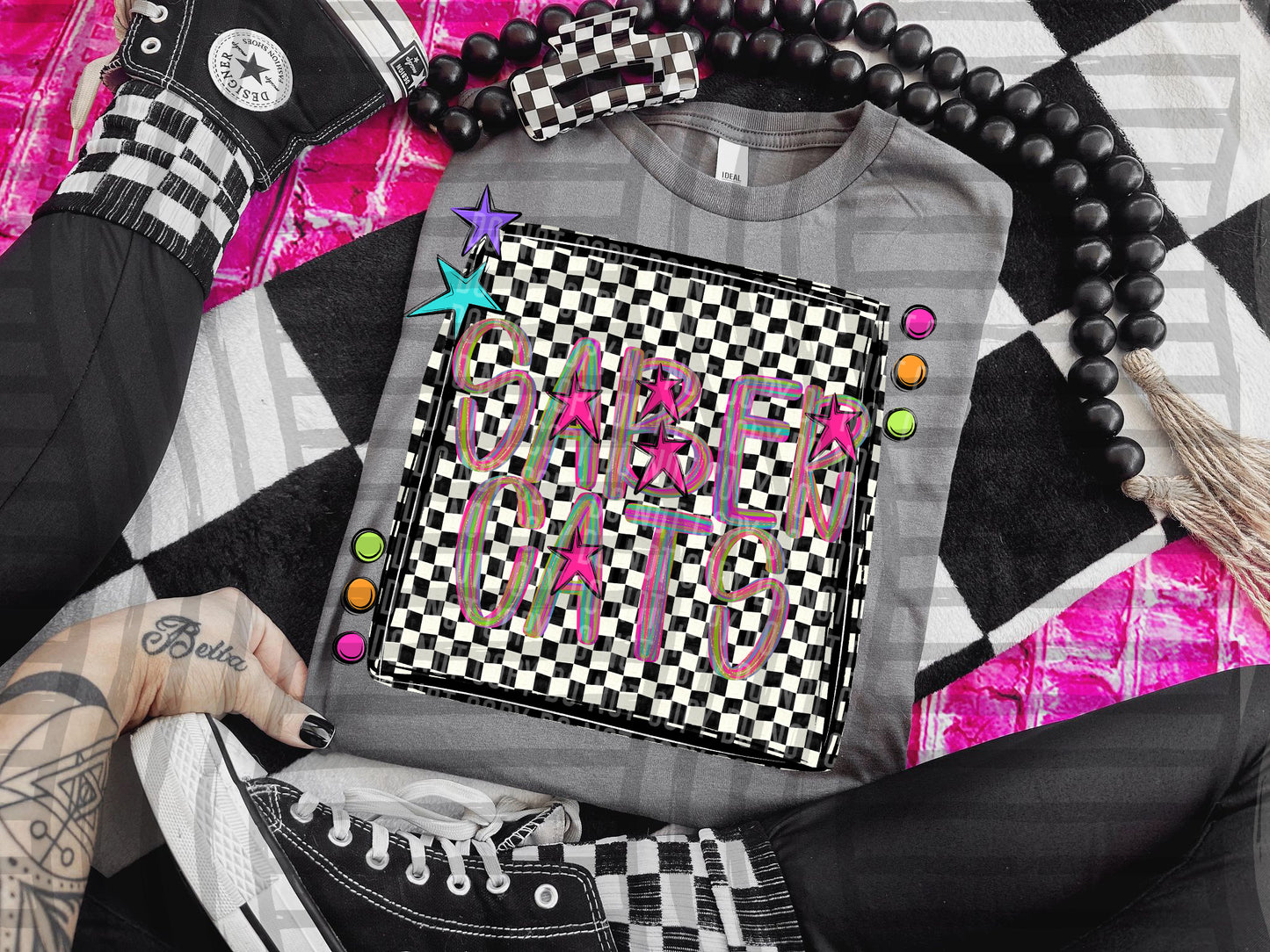 Pink Brushstrokes Preppy - Dropdown + CUSTOM- Digital Download 300DPI PNG FILE