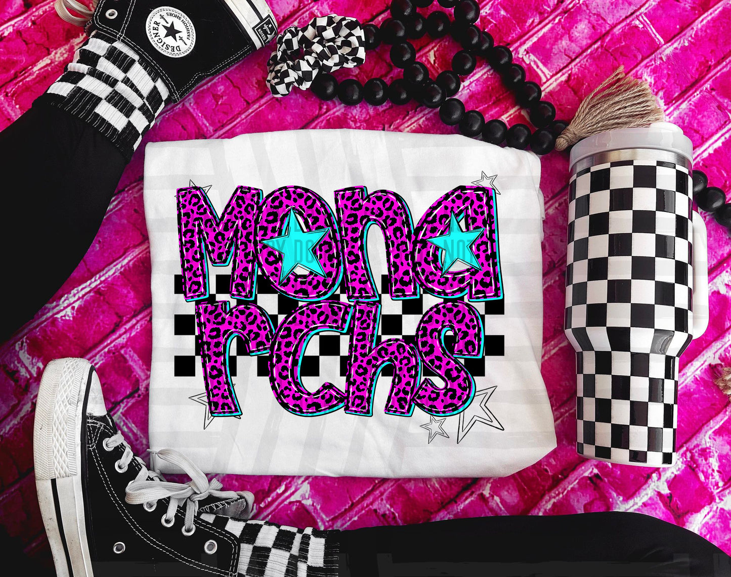 Pink checks - Dropdown + CUSTOM - Digital Download 300DPI PNG FILE