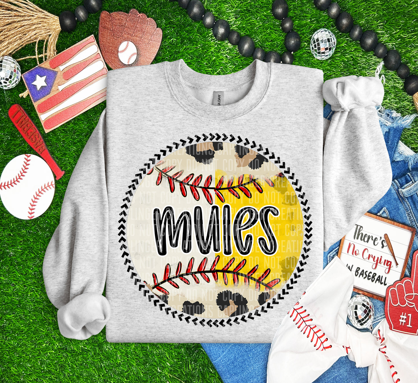 HALF BASEBALL / HALF SOFTBALL - Dropdown + CUSTOM Digital Download 300DPI PNG FILE