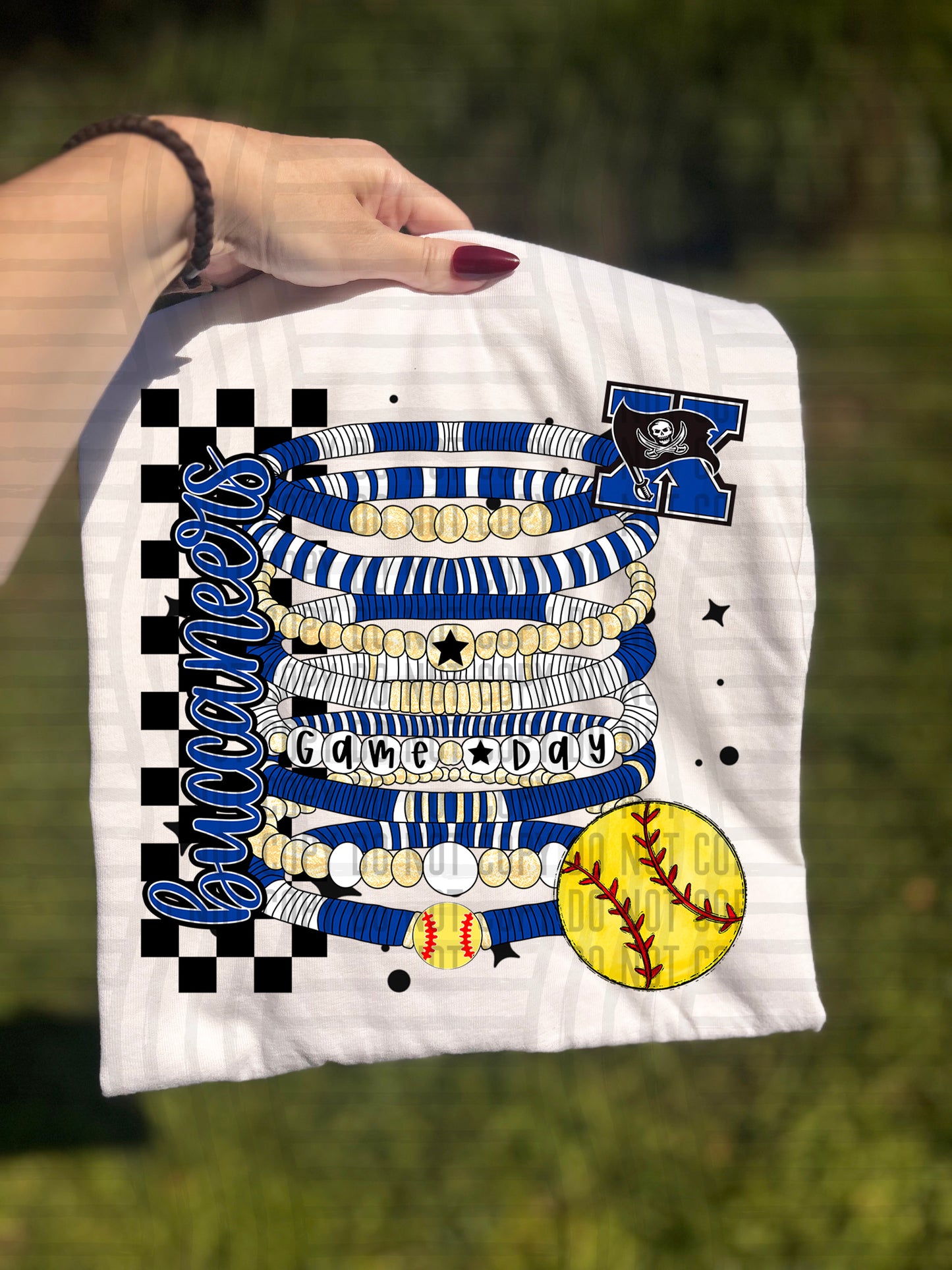 CUSTOM GAME DAY BRACELET - Digital download 300DPI PNG FILE