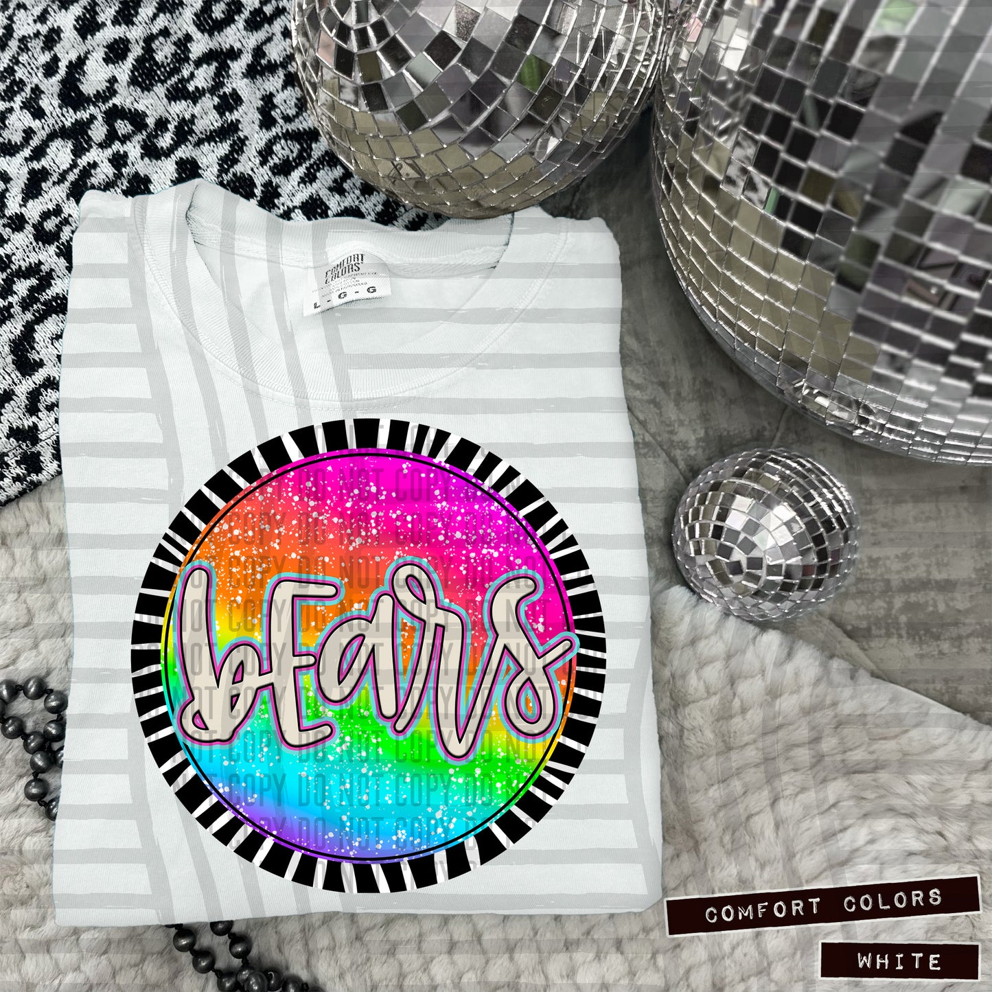 Rainbow Splatter Circles Mascots - Digital Download 300DPI PNG FILE