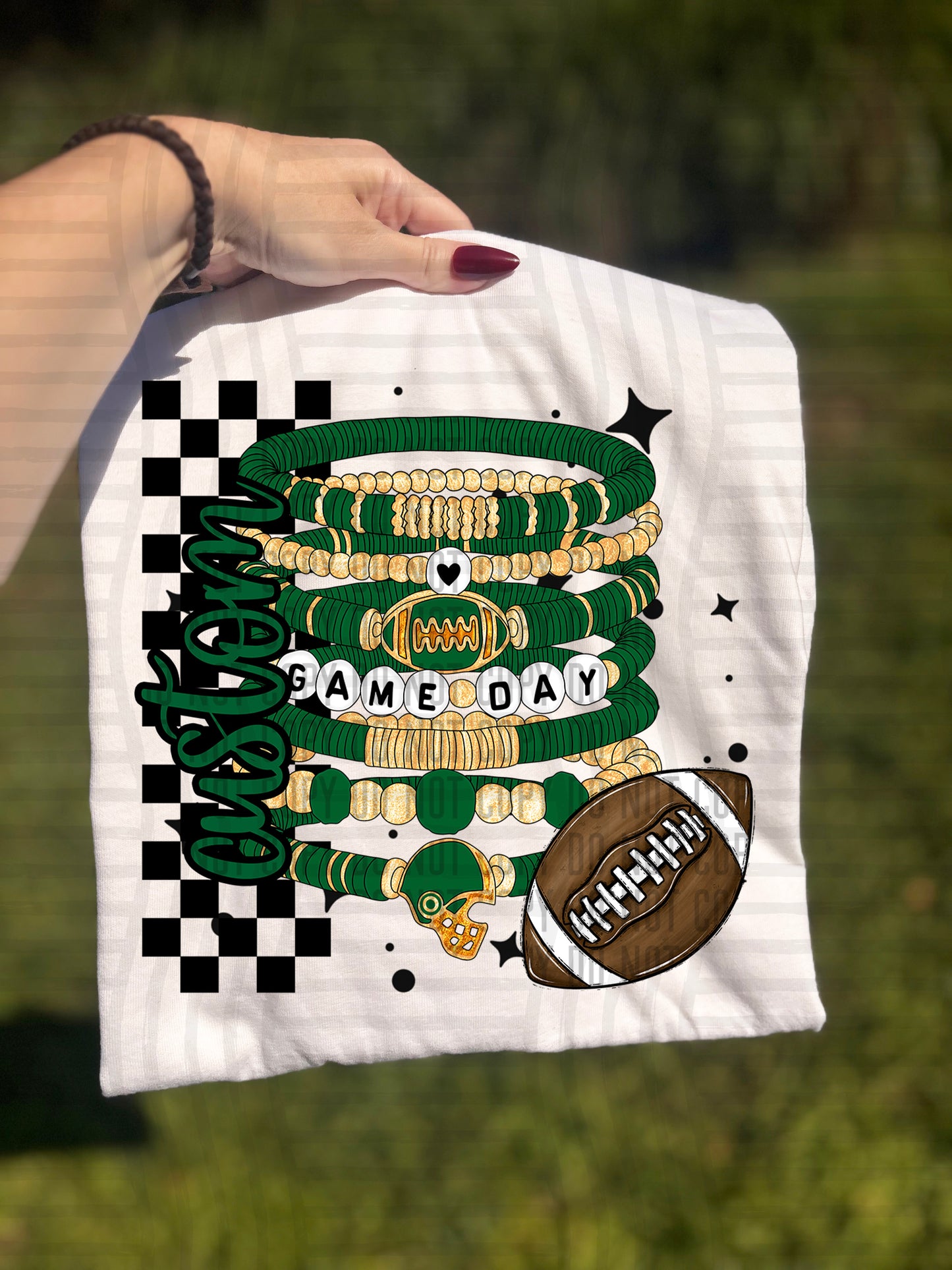 CUSTOM GAME DAY BRACELET - Digital download 300DPI PNG FILE