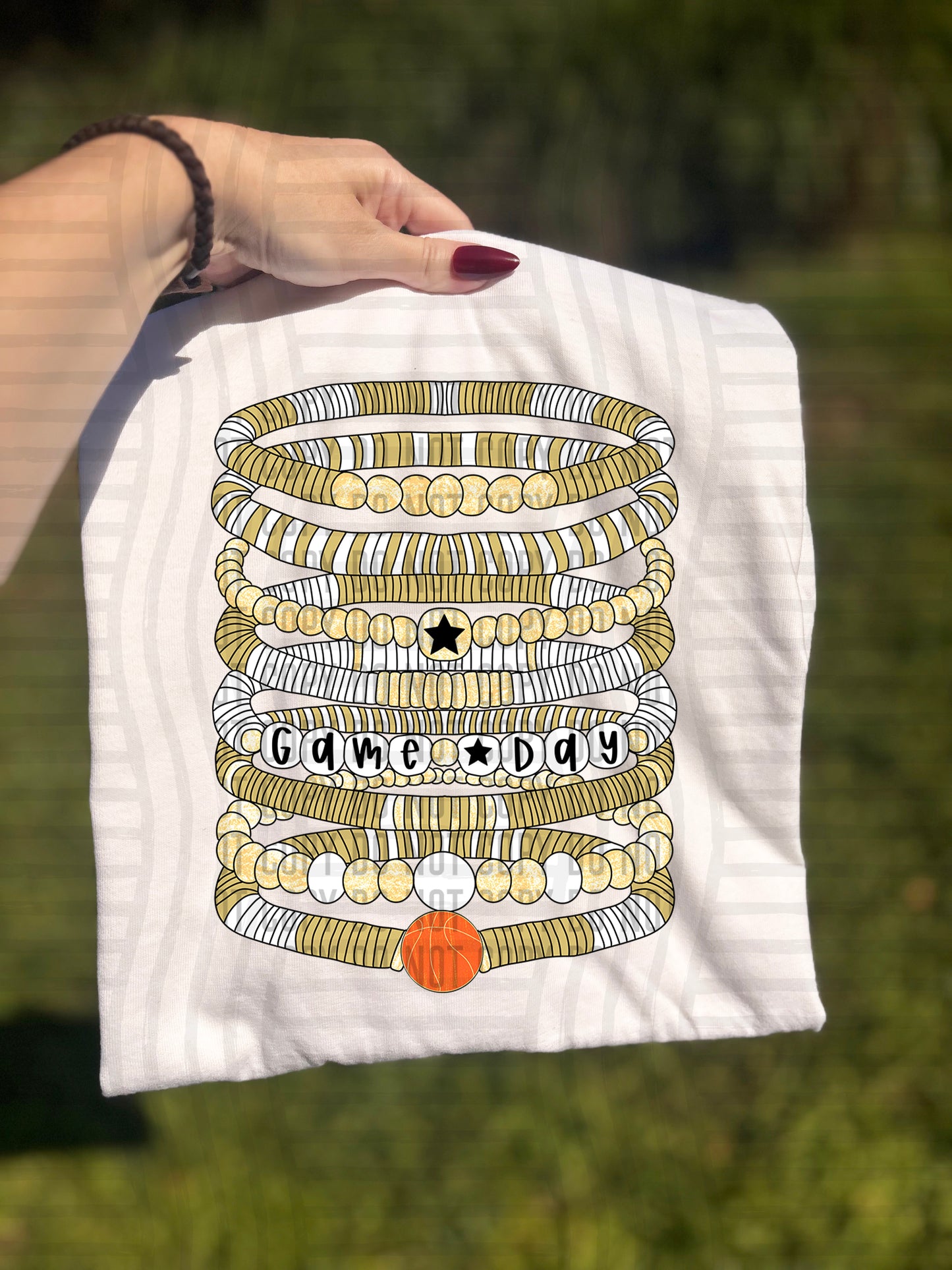 Bracelets - Basketball - Color Dropdown Digital Download 300DPI PNG FILE