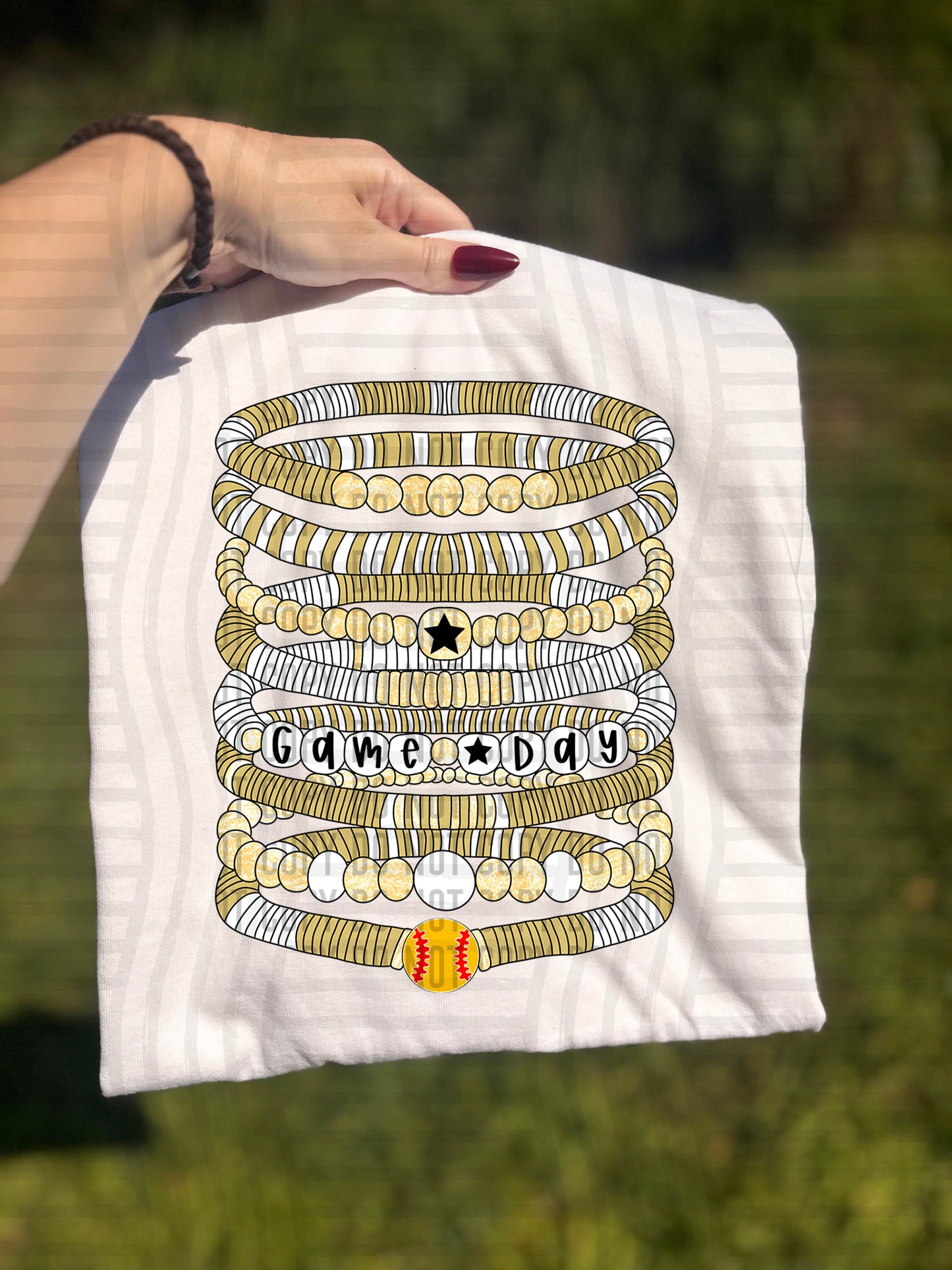 Bracelets - Softball - Color Dropdown Digital Download 300DPI PNG FILE