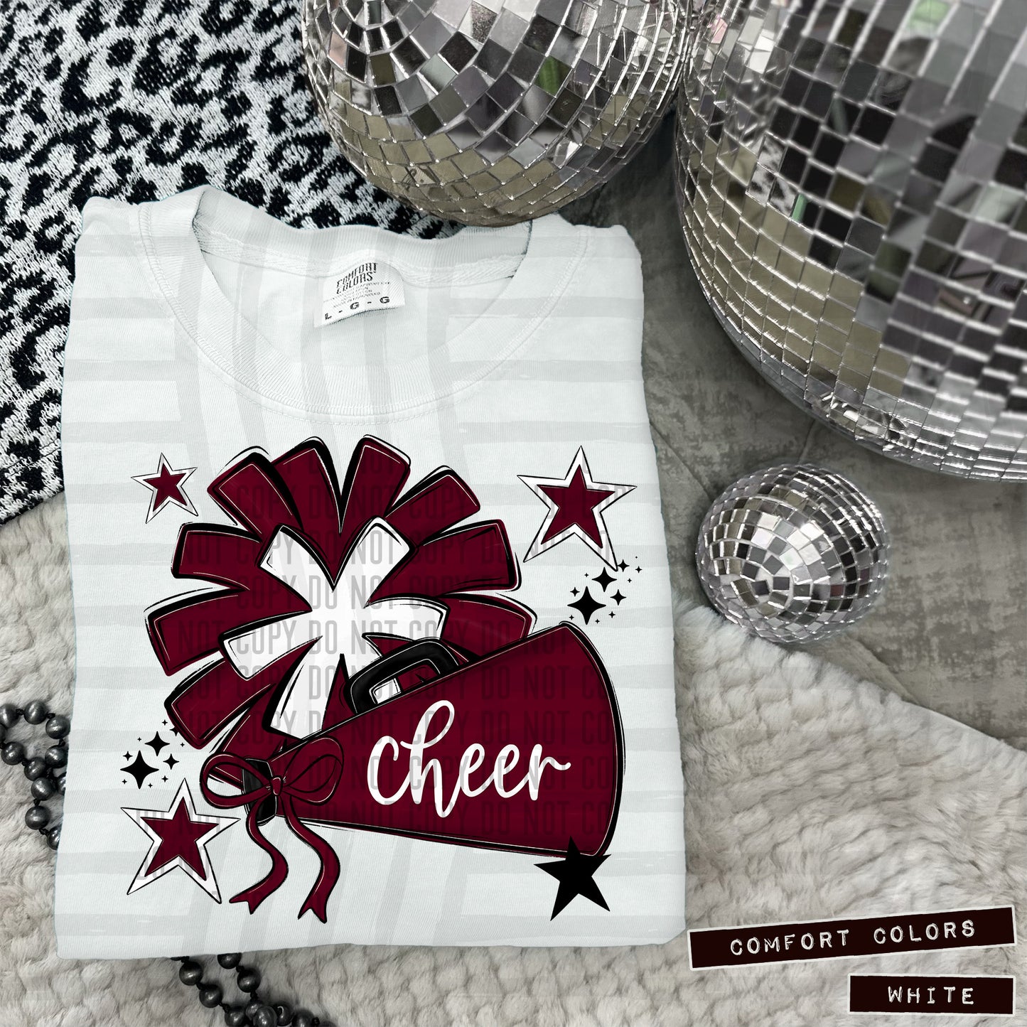 BLANK CHEER MEGAPHONE POM {NOT ELIGIBLE FOR DIGITAL RESALE} - Digital Download 300DPI PNG FILE