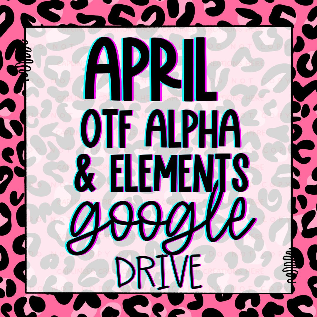 APRIL OTF (typeable) ALPHA + elements GOOGLE DRIVE