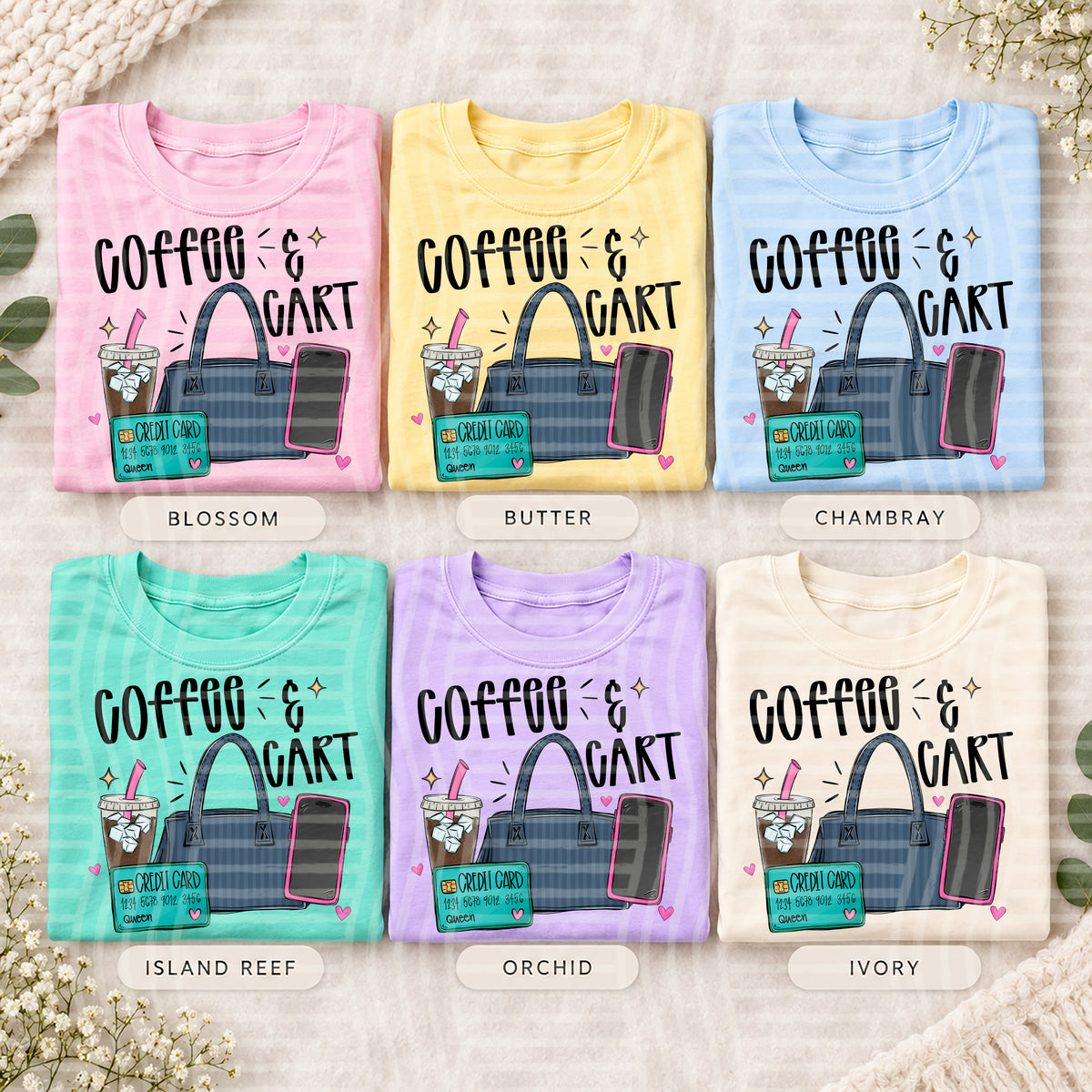 Coffee & Cart - 300 DPI digital download