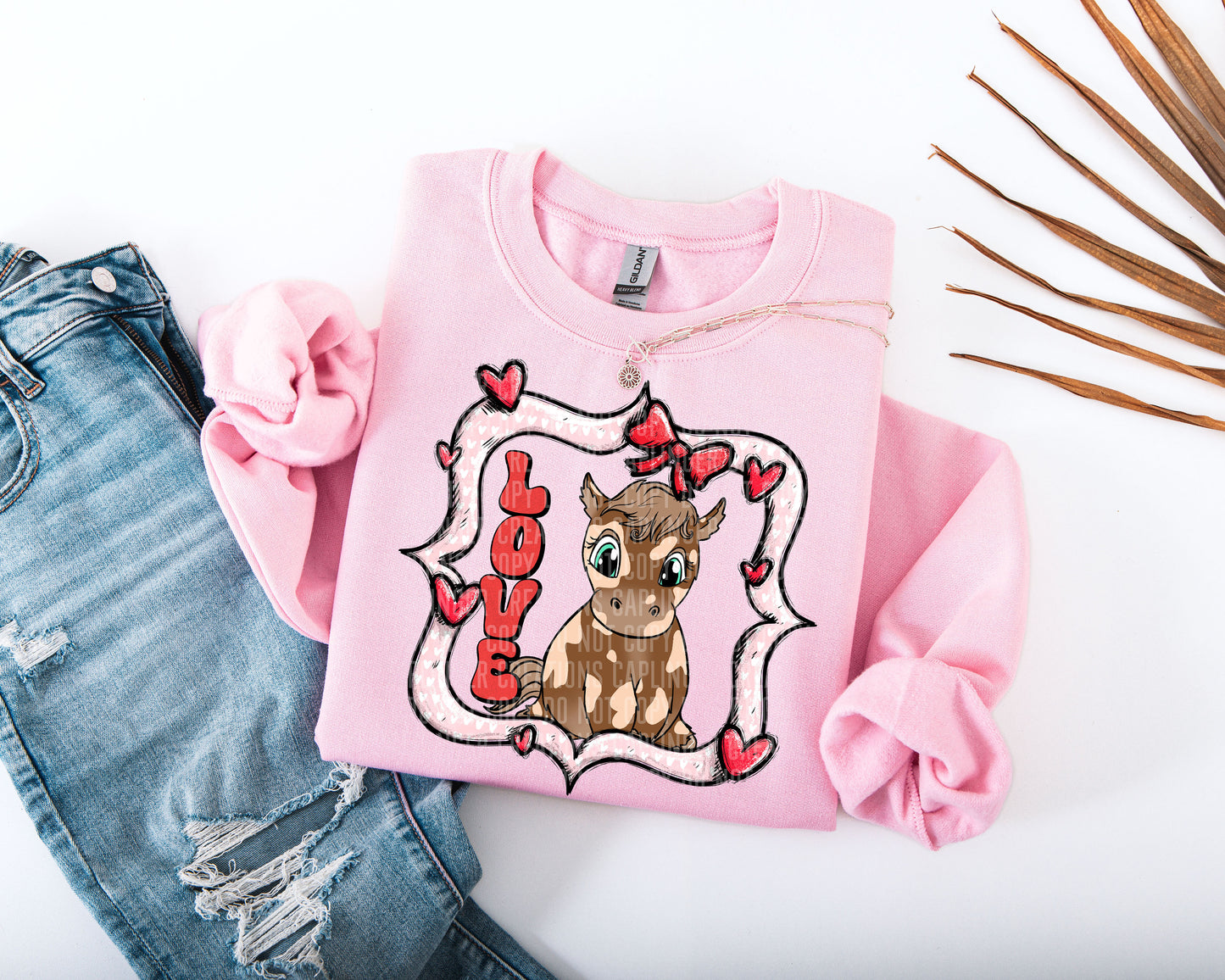 Valentine's Animal Collage - drop down - Digital download 300DPI PNG FILE