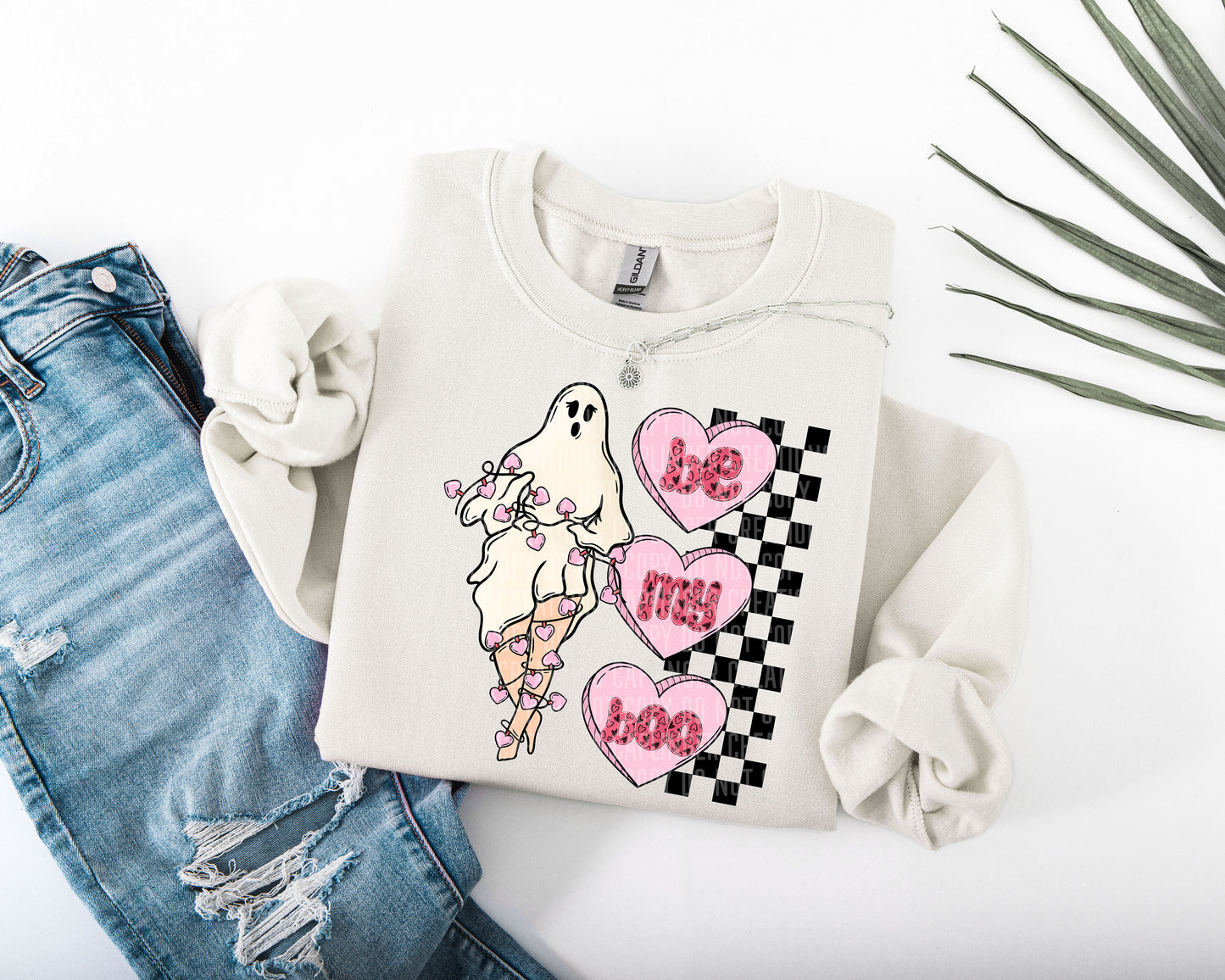 Valentine's ghost - Be my Boo - Digital download 300DPI PNG FILE