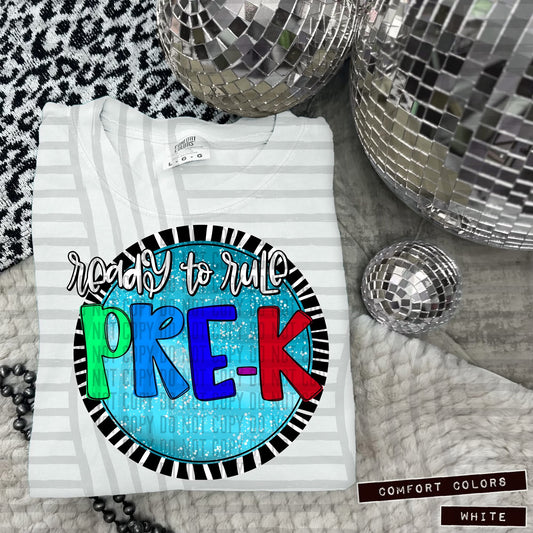 Ready To Rule Blue Or Pink - Digital Download 300DPI PNG FILE