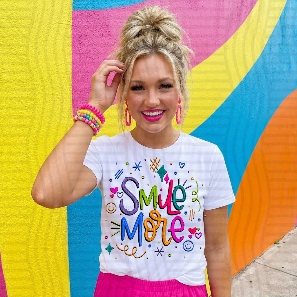 Smile More - Digital Download 300DPI PNG FILE
