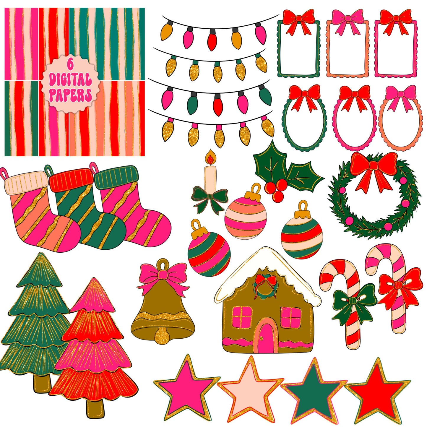 Christmas Collab - Caplinger Creations and Chelsey Nicole Designs - Digital download 300DPI PNG FILE