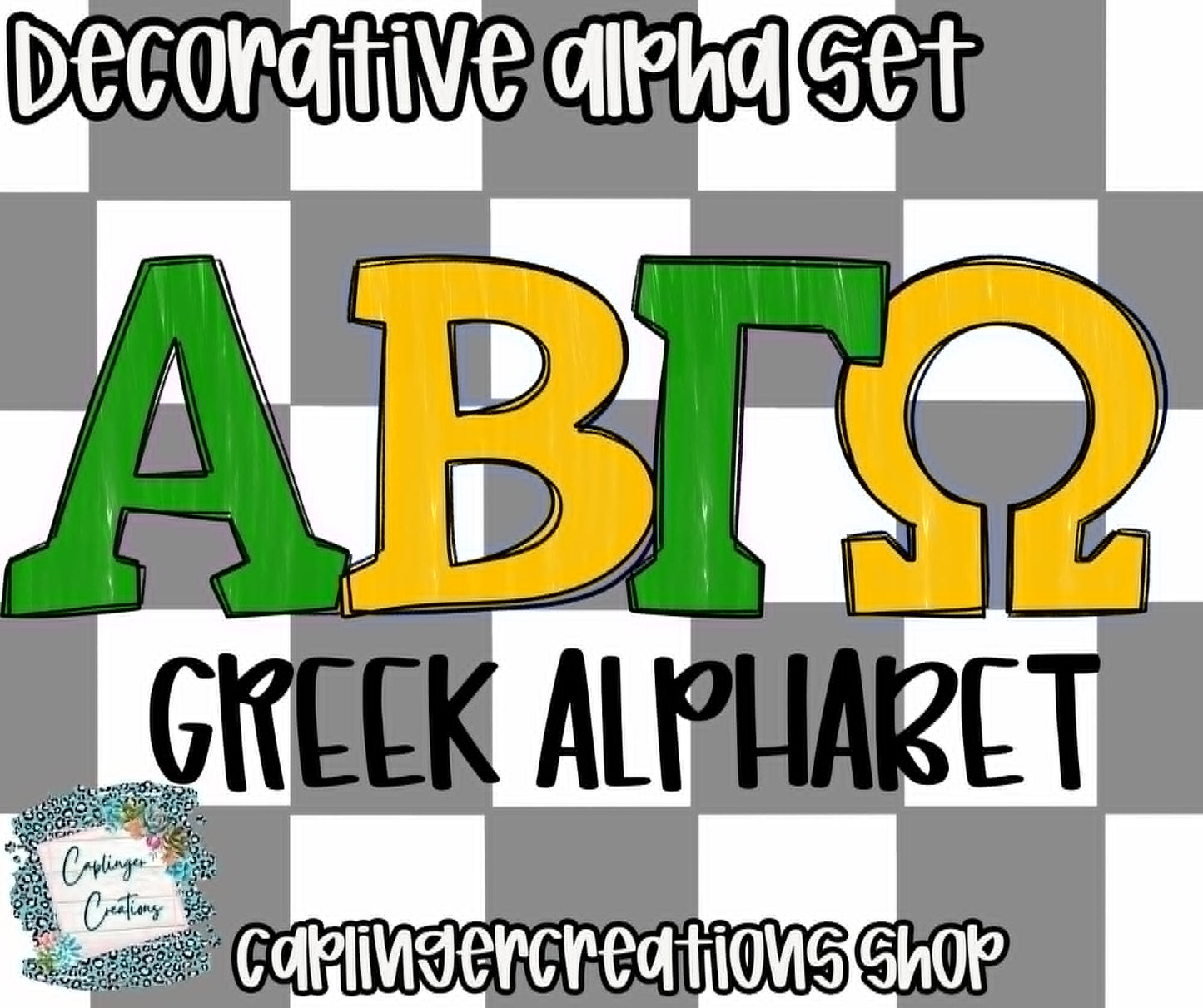 Greek - Drag and Drop PNGS- commercial use included - Digital download