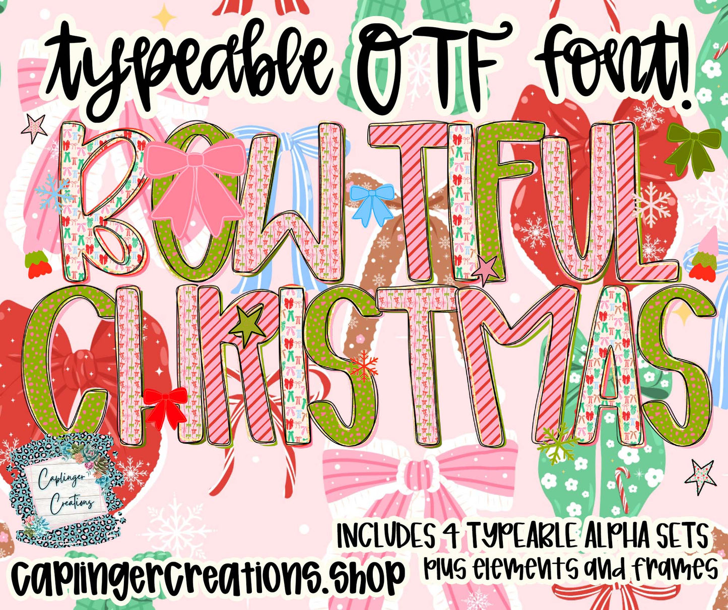 Christmas Alpha Collab w/ AKC Digitals - Digital download 300DPI PNG FILE