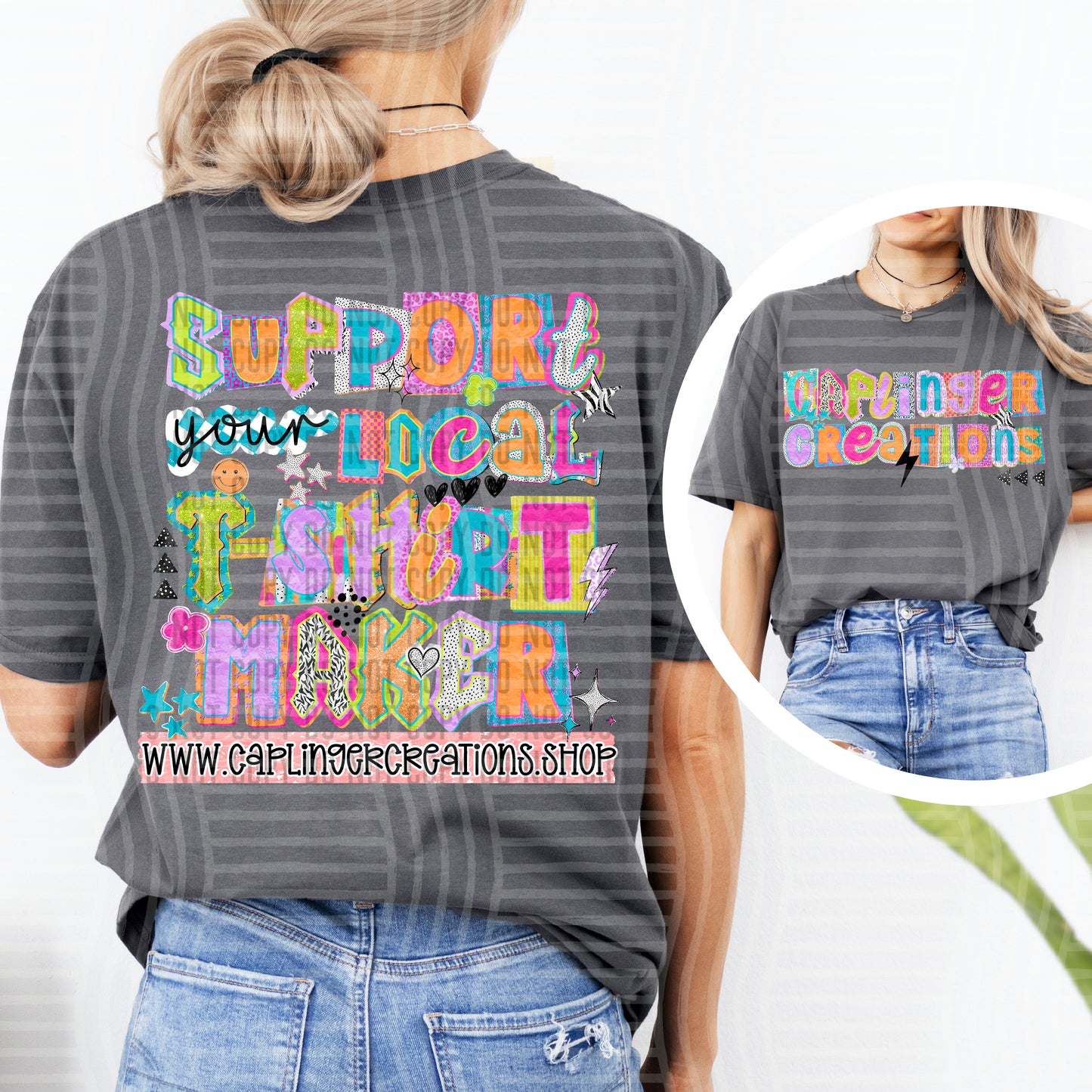 CUSTOM - Support your local - Digital download 300DPI PNG FILE