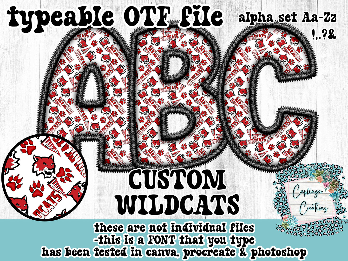 CUSTOM - COLOR OTF ALPHA/FONT (typeable) must email or fb message to discuss design - Digital download 300DPI PNG FILE