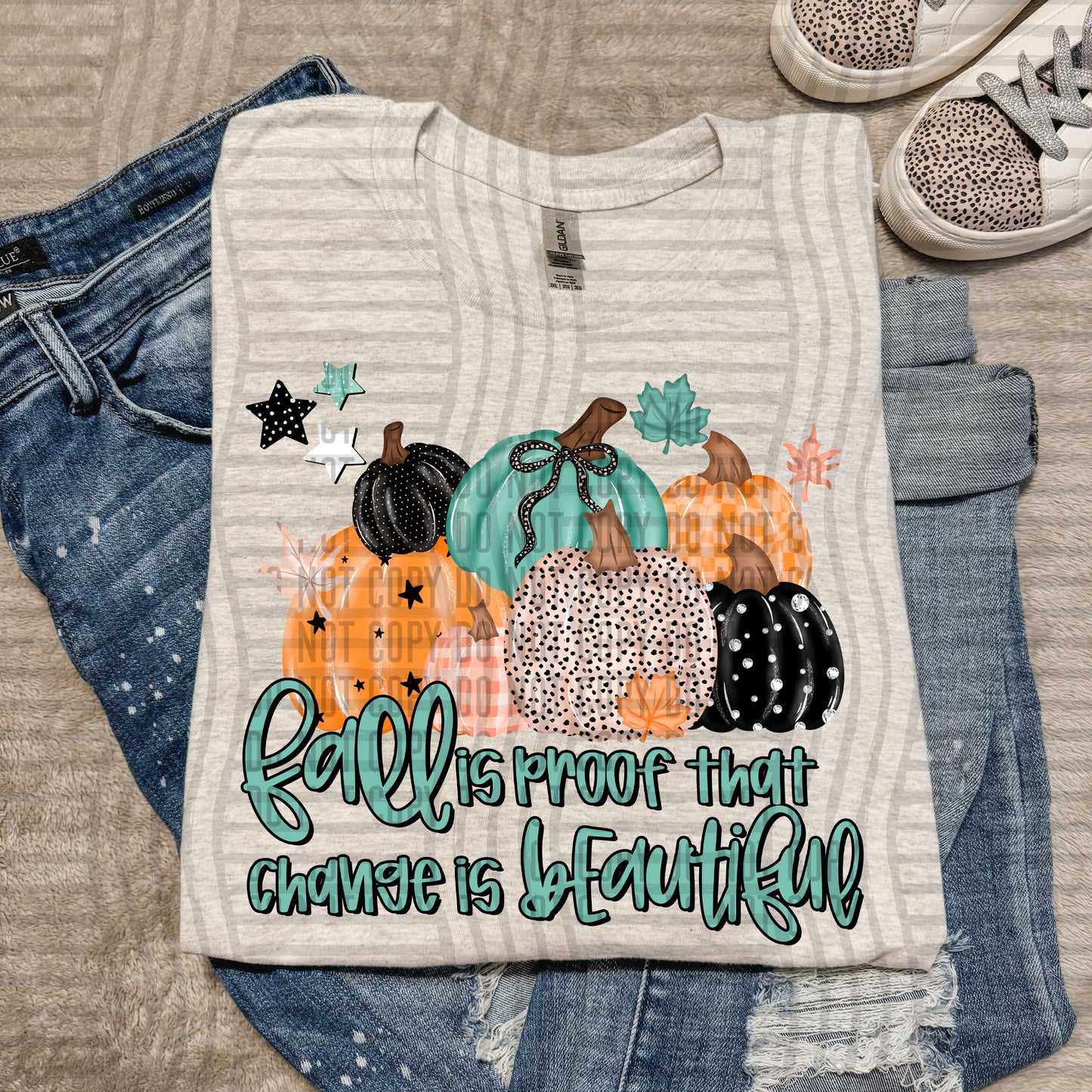 Fall is proof that change is beautiful - Digital download 300DPI PNG FILE