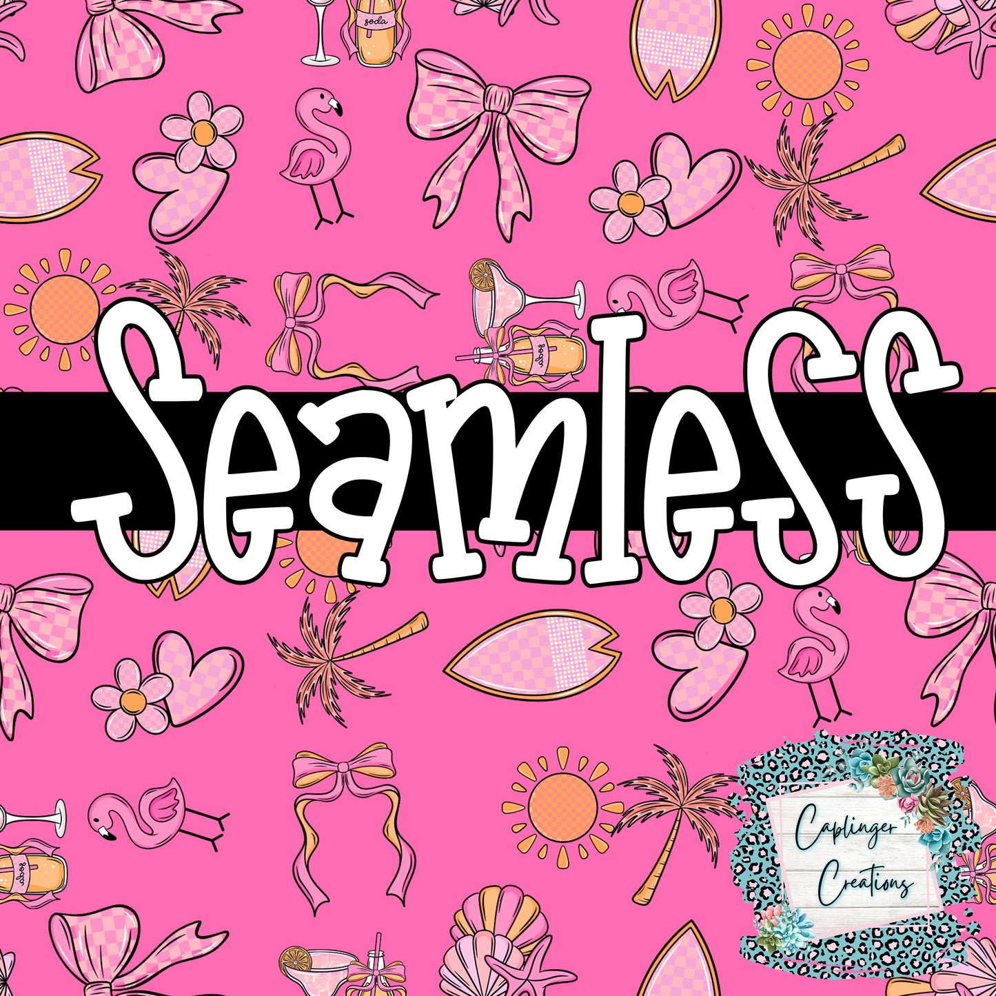 Digital Paper SEAMLESS - GIRL SUMMER - Digital download 300DPI PNG FILE