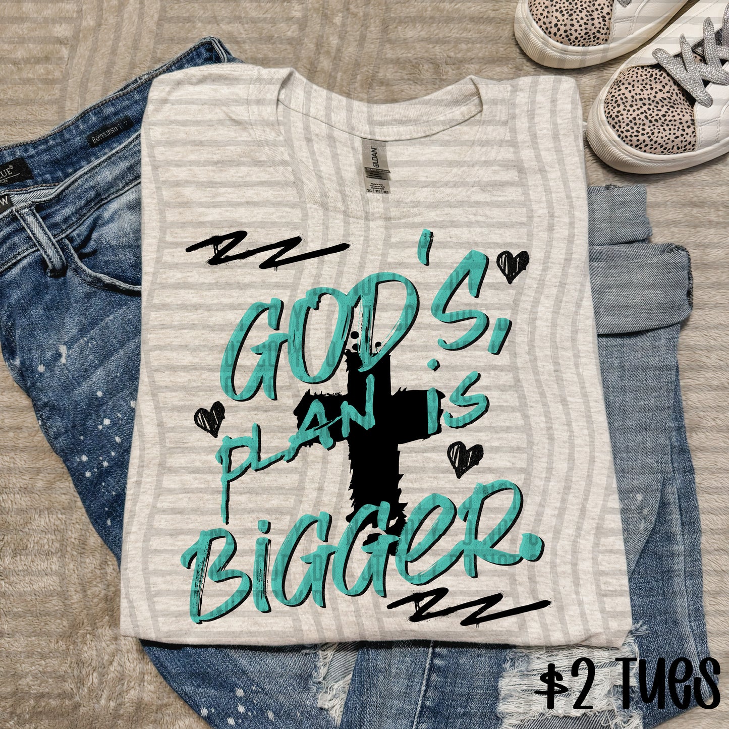 $2 TUES - GOD'S PLAN Digital Download 300DPI PNG FILE