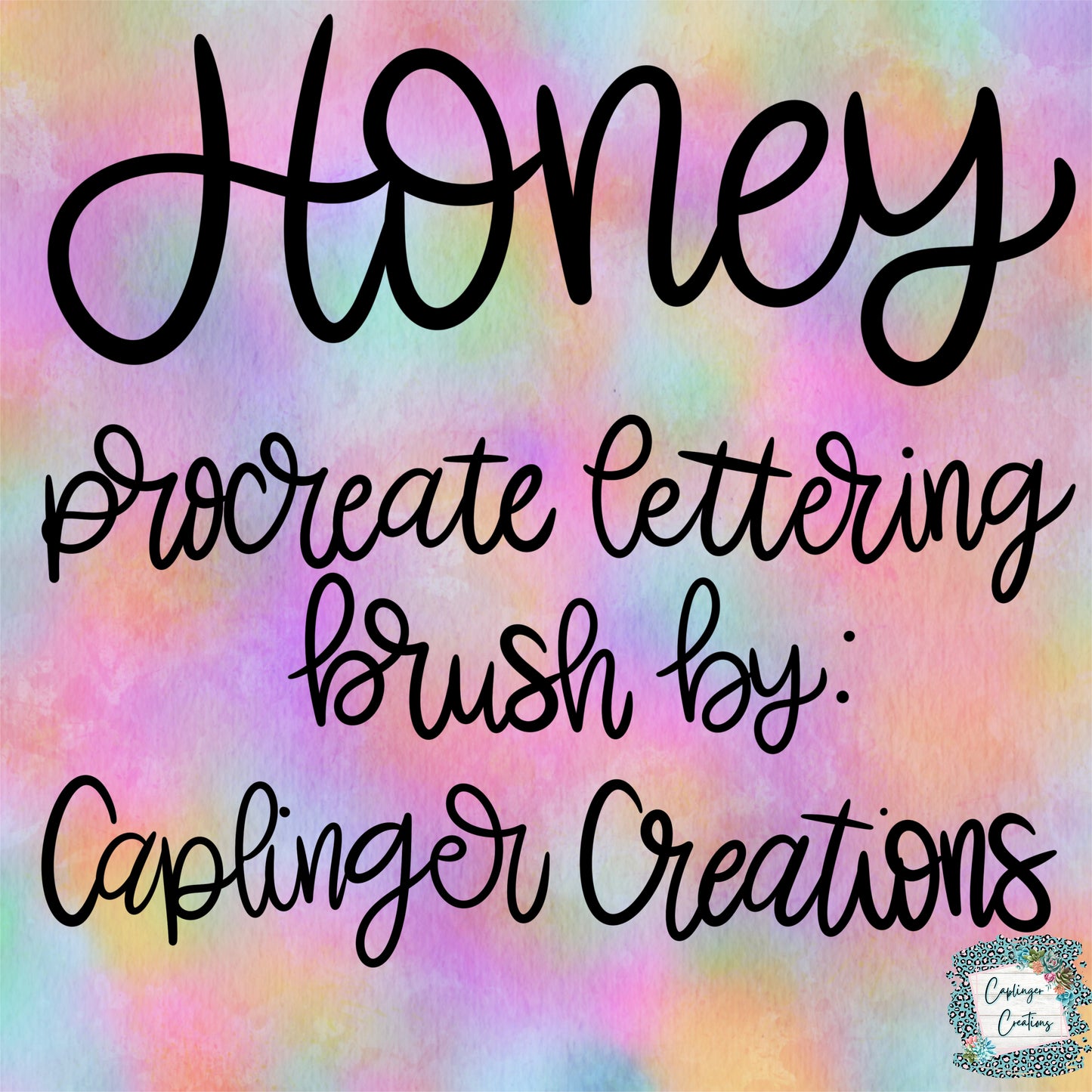 HONEY - Procreate Lettering Brush - Digital download