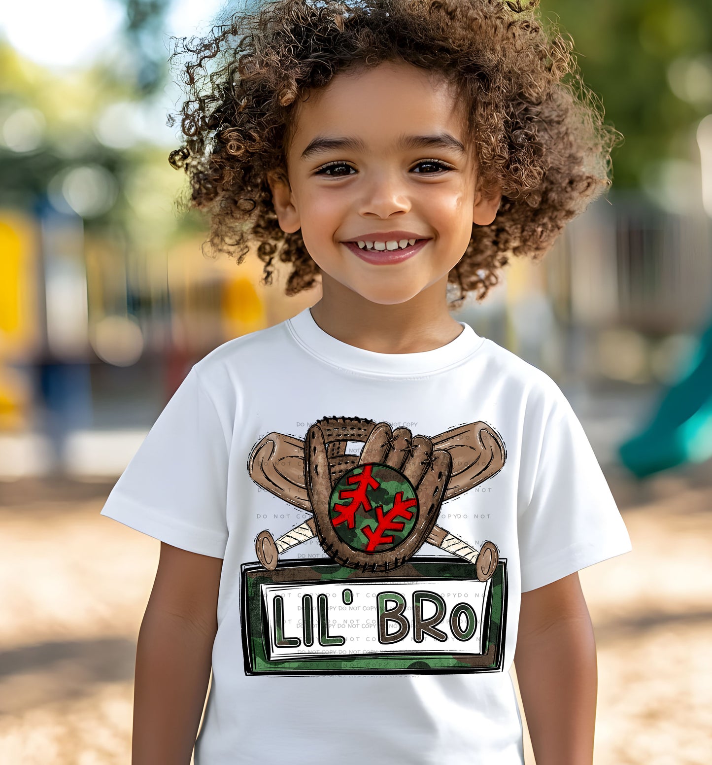 Lil Bro Camo Baseball/Softball - Digital download 300DPI PNG FILE