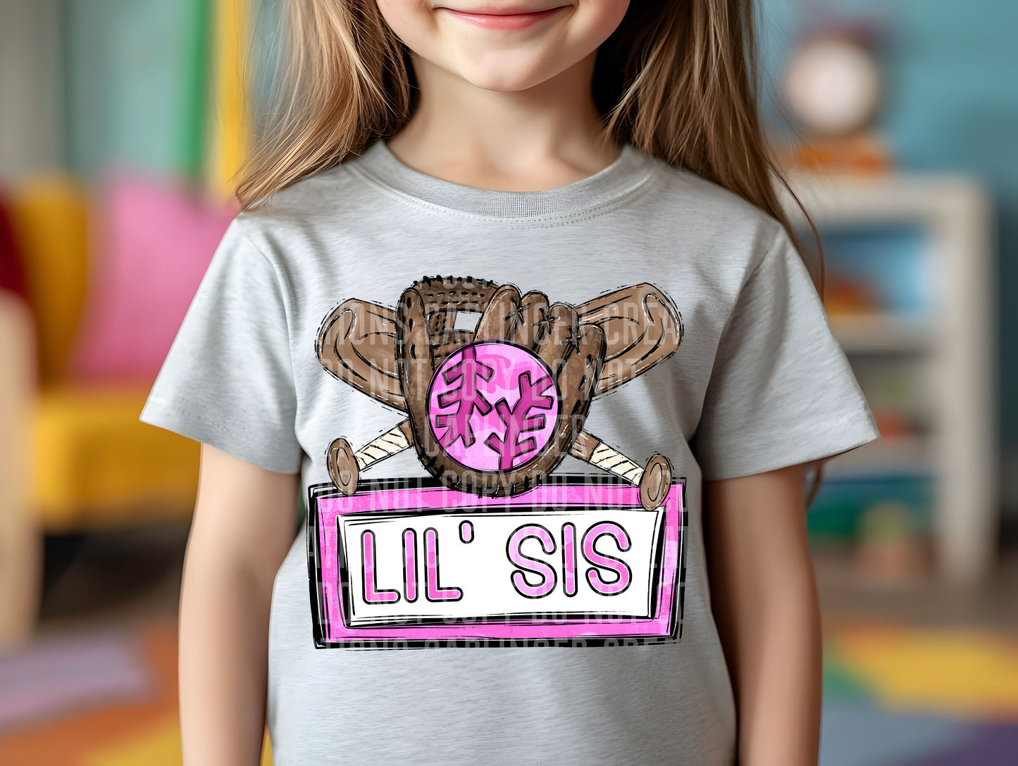 Lil Sis Camo Baseball/Softball - Digital download 300DPI PNG FILE