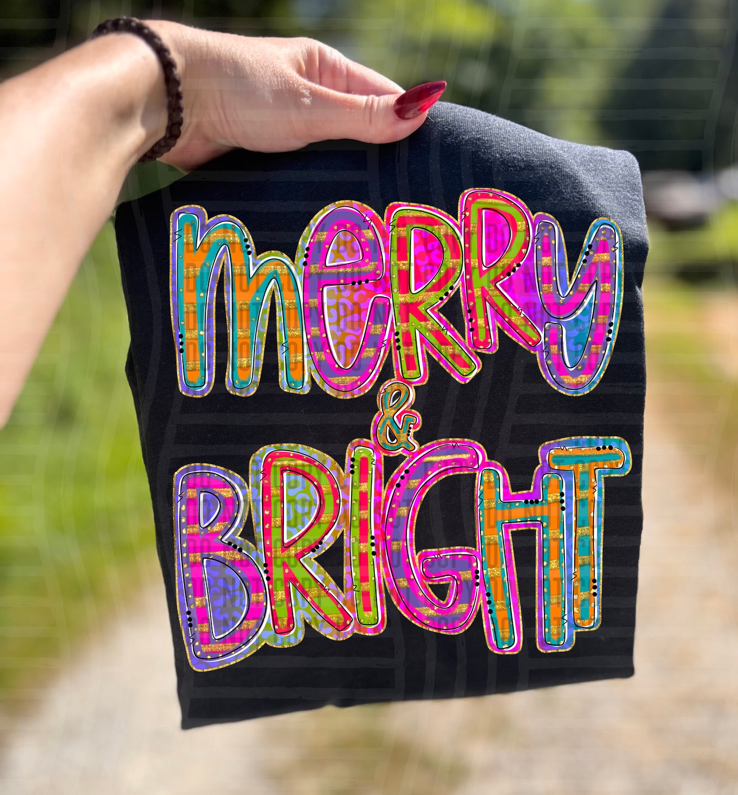 Merry and Bright - Choose DESIGN 300DPI PNG FILE