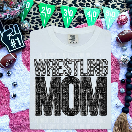 WRESTLING MOM - Digital download 300DPI PNG FILE