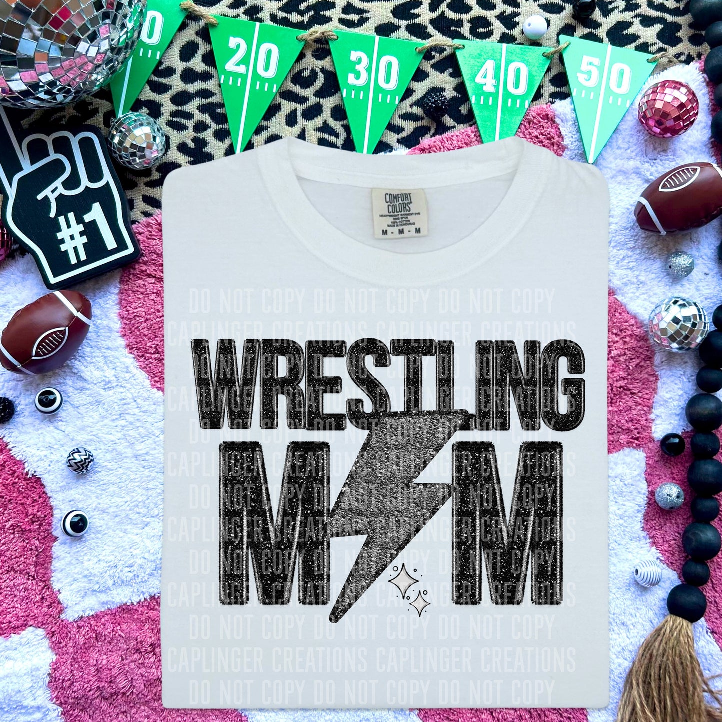 WRESTLING MOM (BOLT) - Digital download 300DPI PNG FILE
