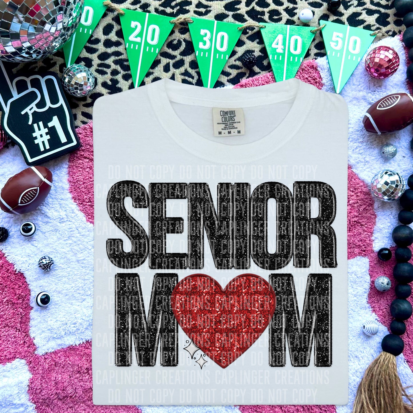 SENIOR MOM (HEART) - Digital download 300DPI PNG FILE