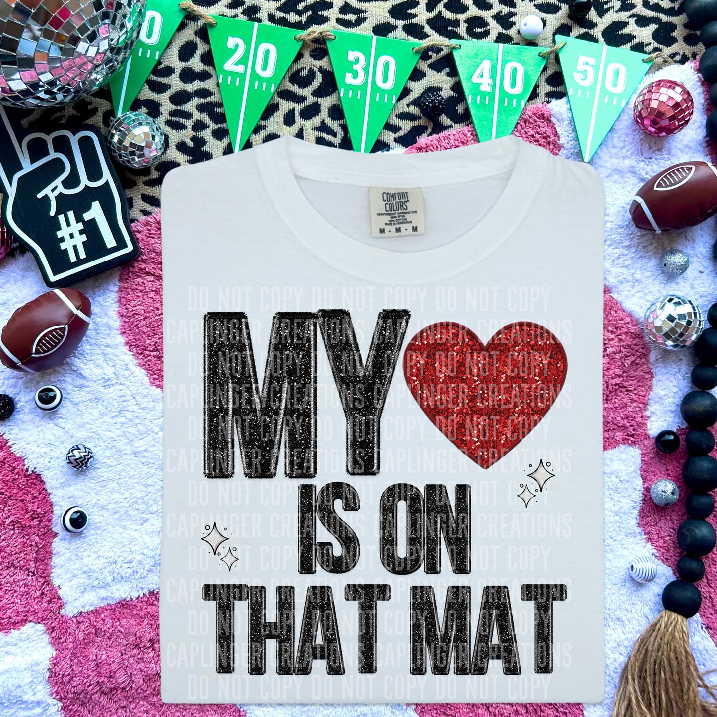 MY HEART IS ON THAT MAT - Digital download 300DPI PNG FILE
