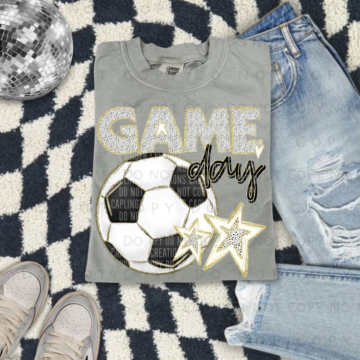 Game Day Soccer - Color Dropdown Digital Download 300DPI PNG FILE