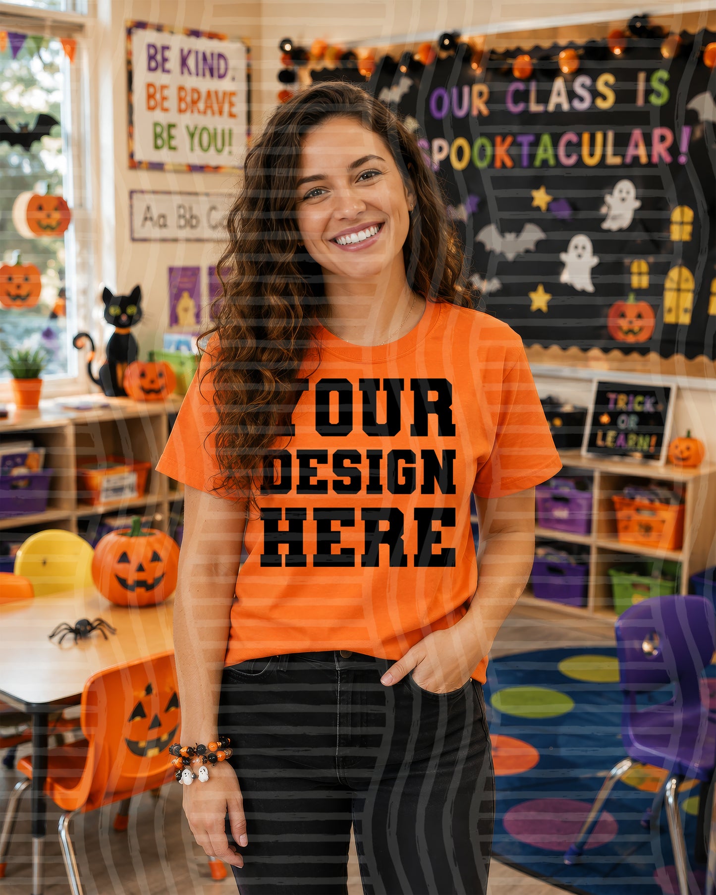 Teacher Halloween & Christmas - AI assisted SMART MOCK UPS - Digital download